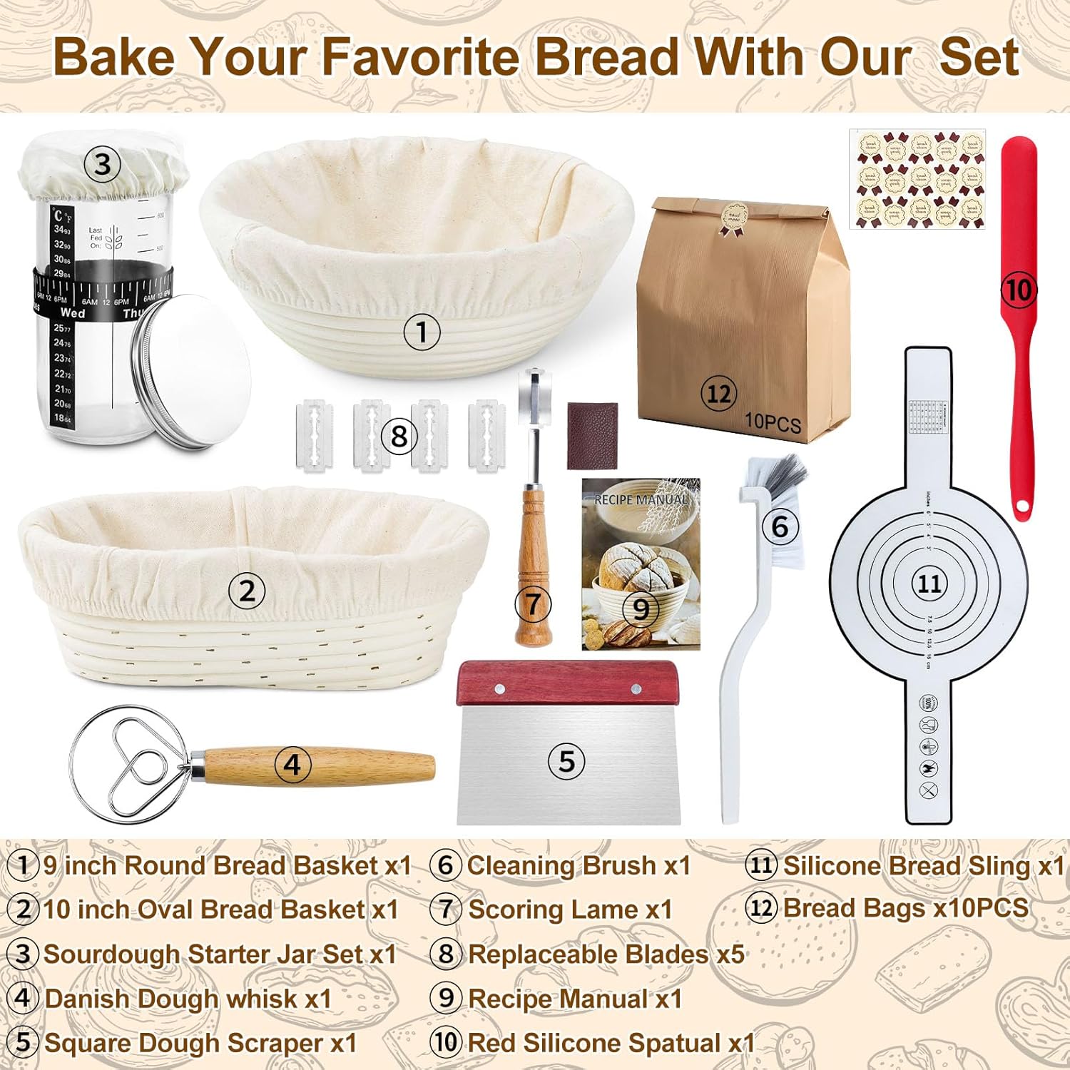 Kit Completo Lievito Madre 12 Pezzi - immagine 2