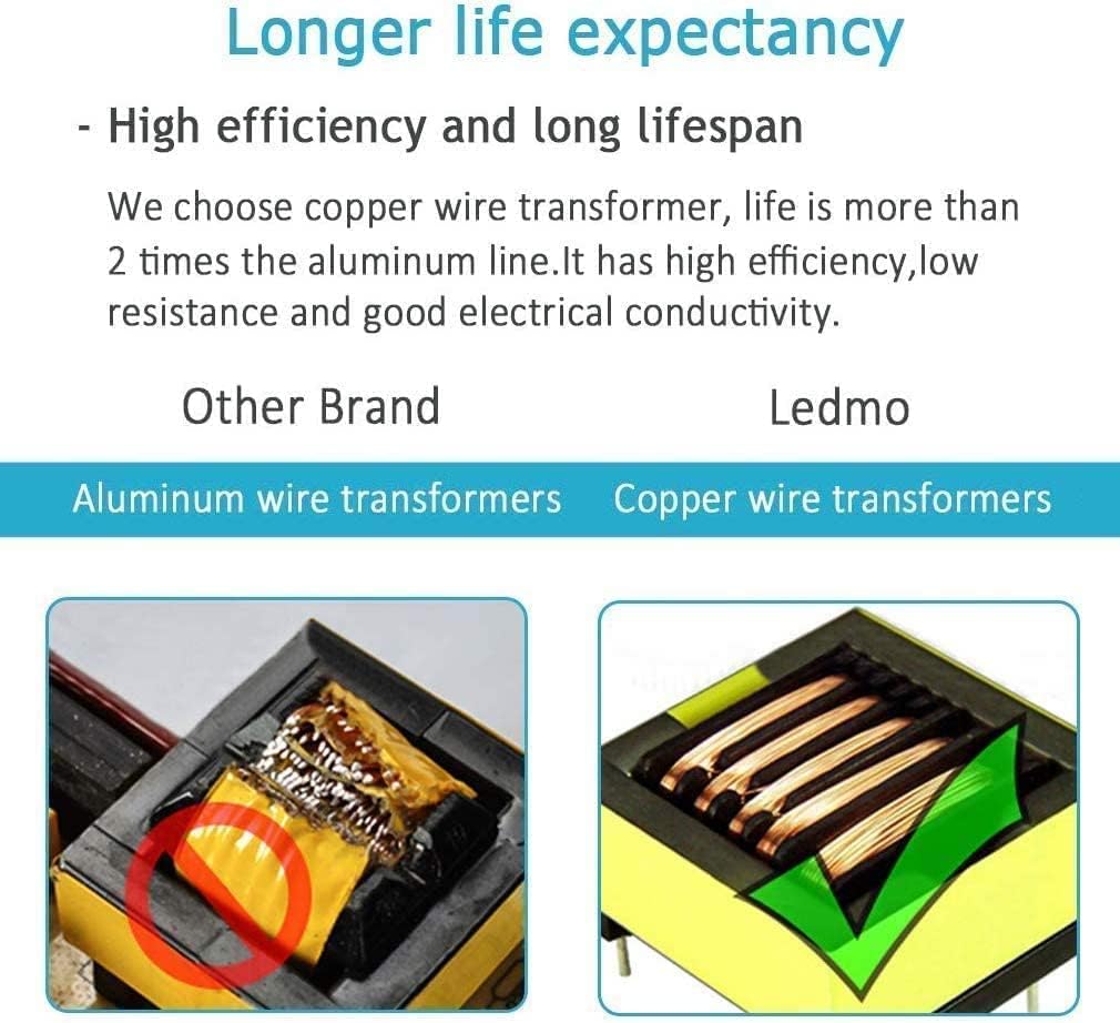 Ledmo Alimentatore 12V 5A Trasformatore 60W (3 Pezzi) - immagine 3