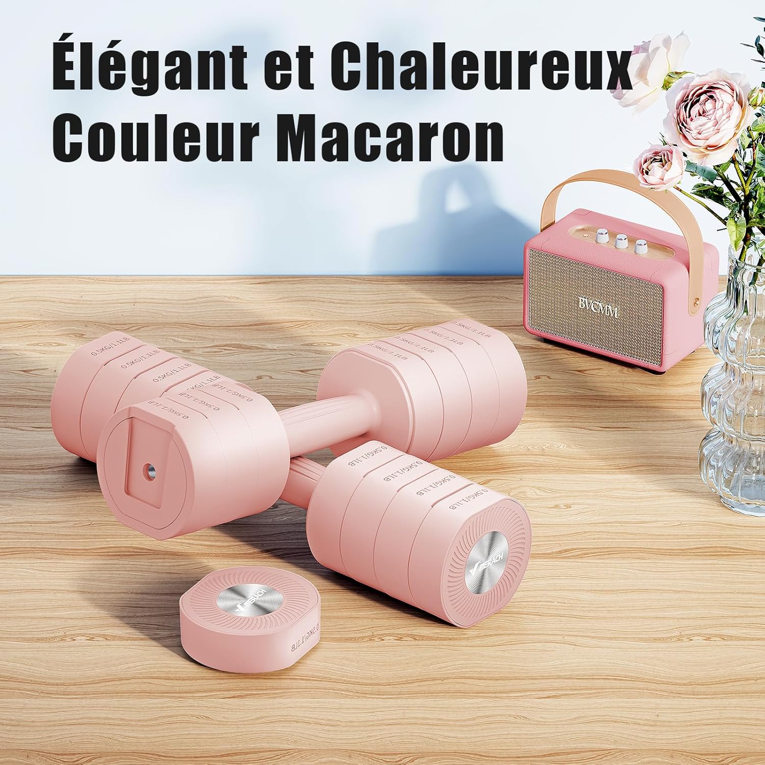 Merach Manubri Regolabili 4 in 1 (1-4KG) - Set 2 pz - immagine 8