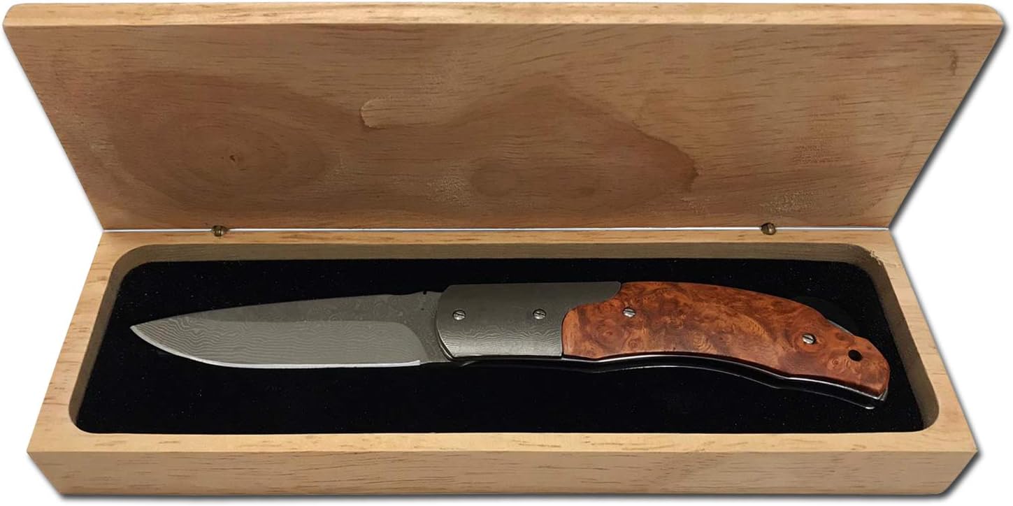 Ausonia Coltello da Tasca Damascato 18cm - immagine 1