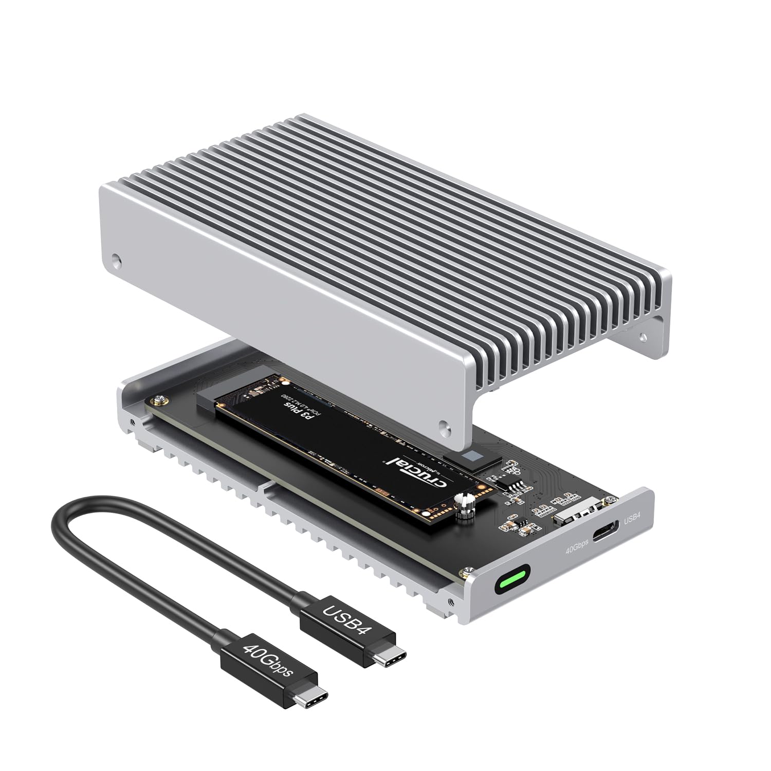 Qwiizlab Enclosure SSD Esterna Thunderbolt USB4 40Gbps