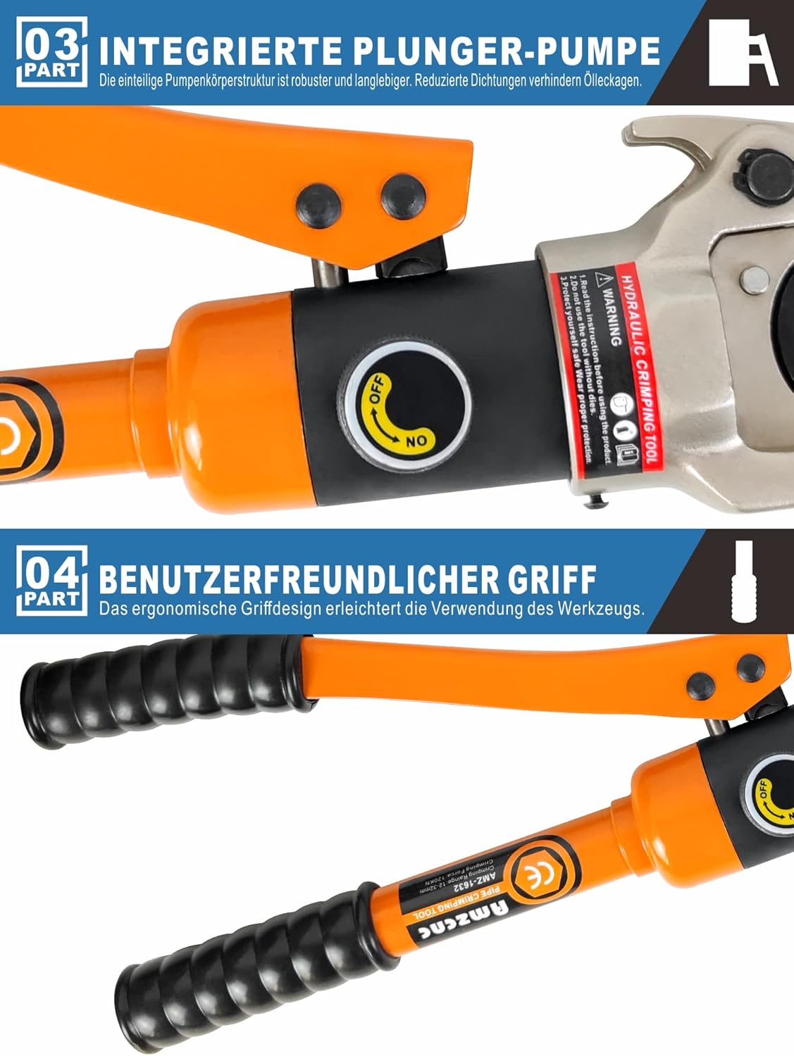 Amzcnc Pinza a Pressa Professionale Profilo TH - immagine 5