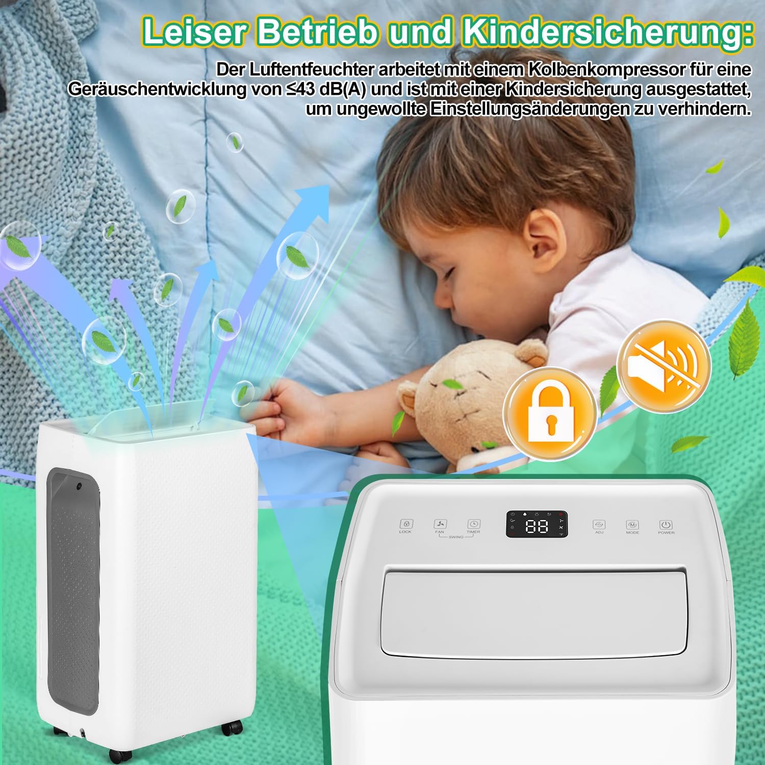 Deumidificatore 26L/24h con Display LED - immagine 4