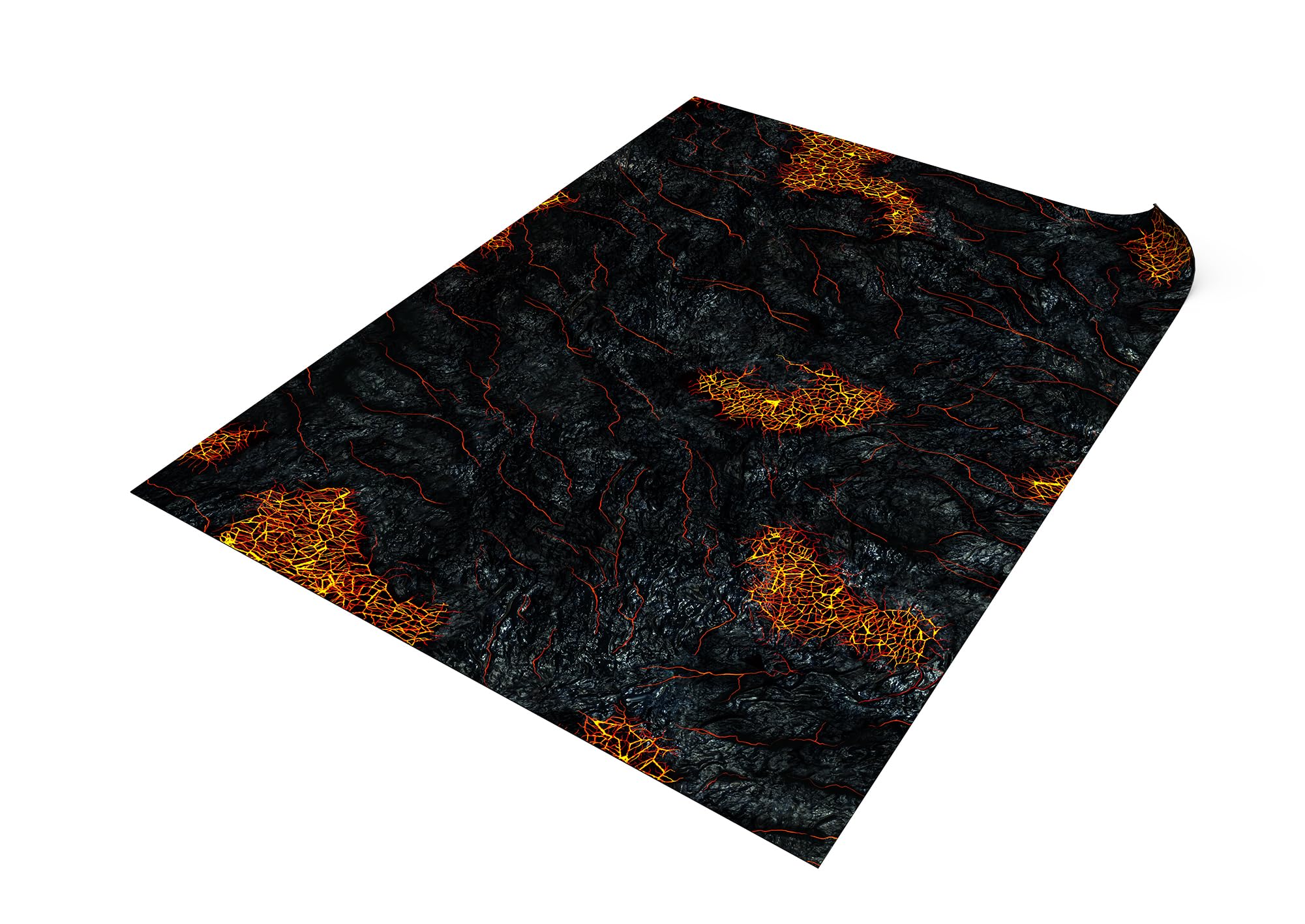 Tappetino per Wargaming compatibile con Age of Sigmar - 44" x 60" / 112 x 152 cm - Lava Campi