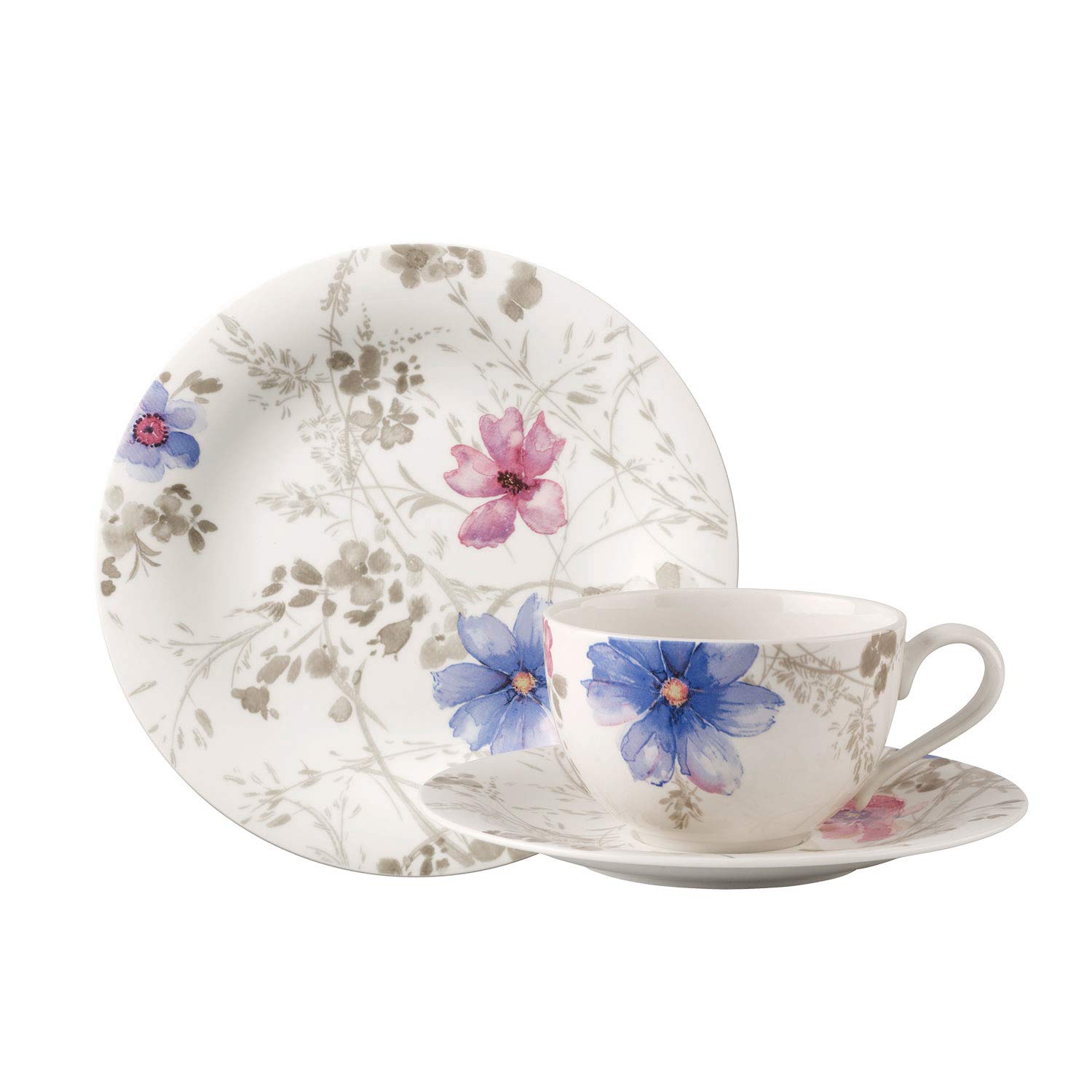 Villeroy & Boch Mariefleur Gris - Servizio Caffè 18 Pezzi
