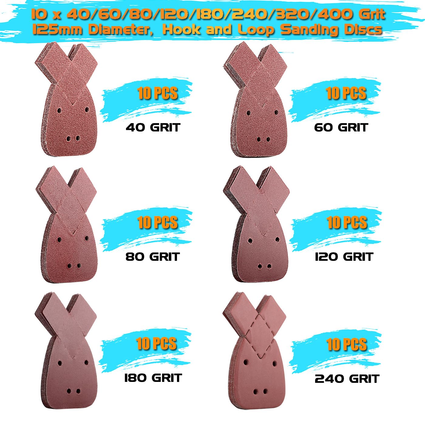 60 Fogli Abrasivi per Levigatrice Mouse - immagine 2