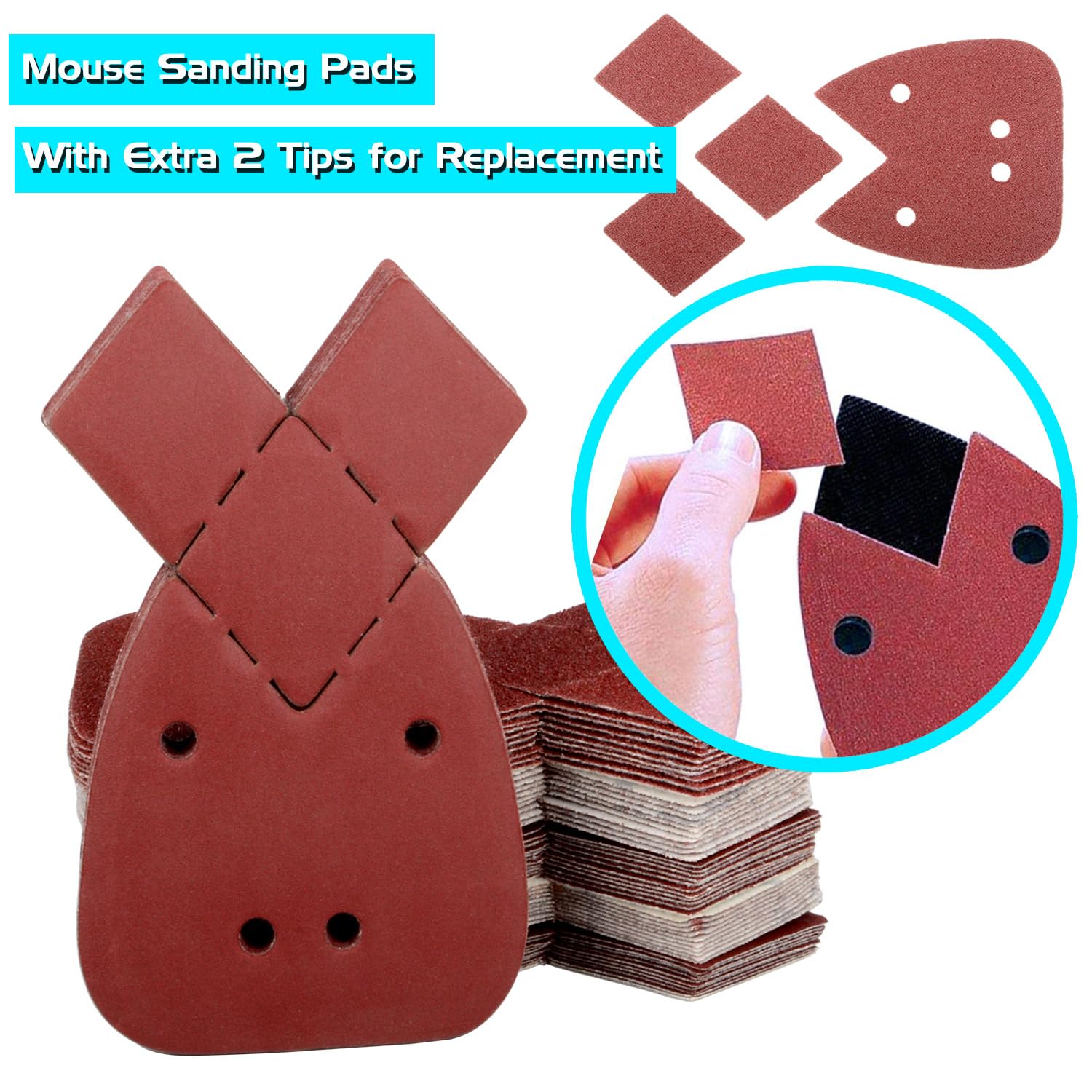 60 Fogli Abrasivi per Levigatrice Mouse - immagine 5