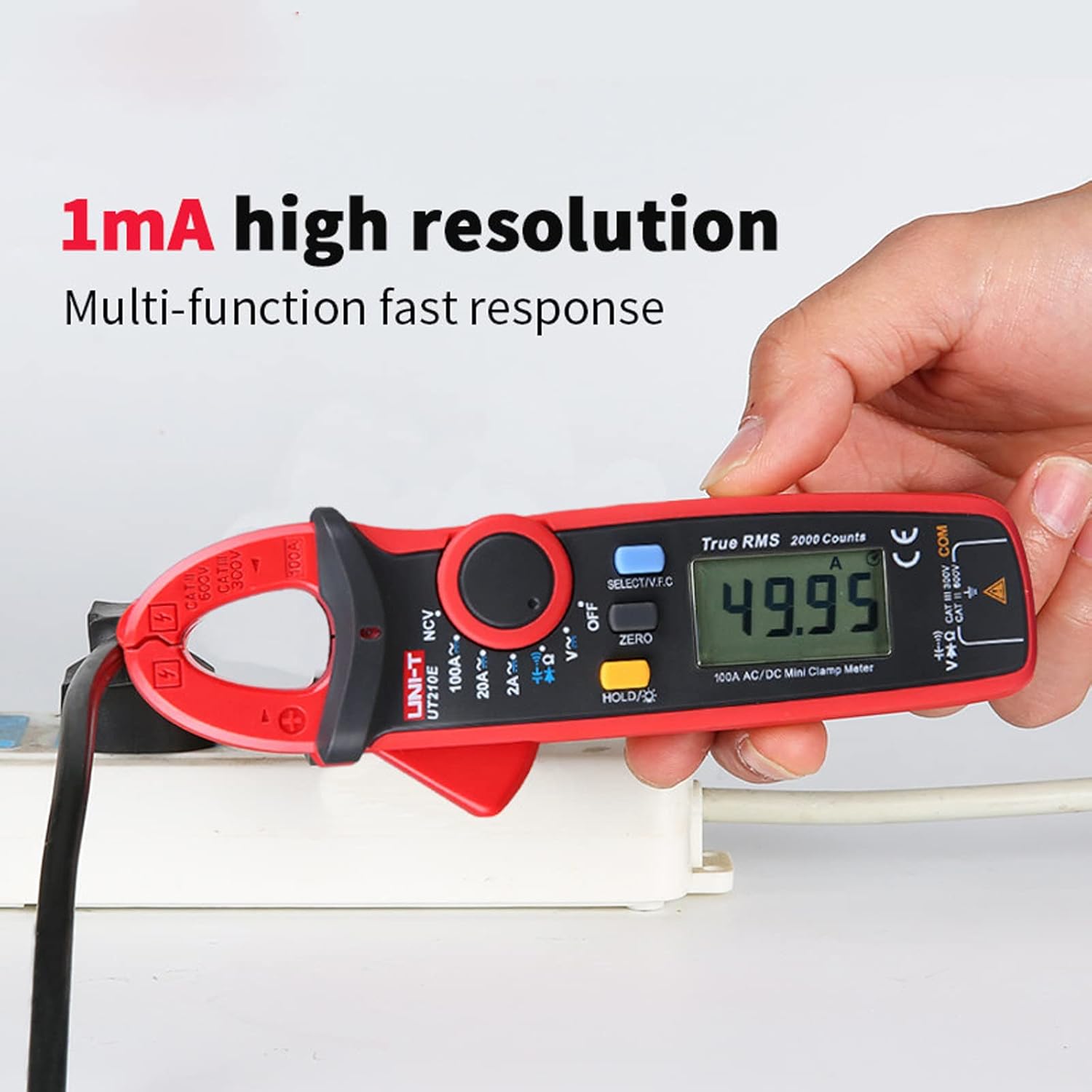 Uni-t UT210E Mini Pinza Amperometrica Digitale 100A - immagine 3