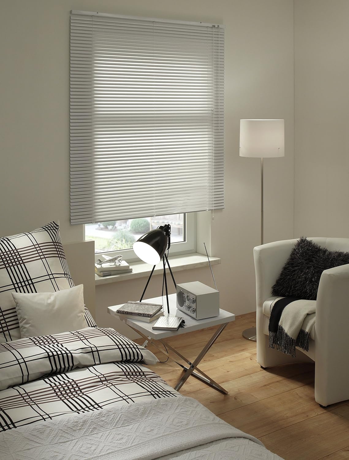 Gardinia Veneziana Alluminio 90x130cm, Bianco - immagine 3