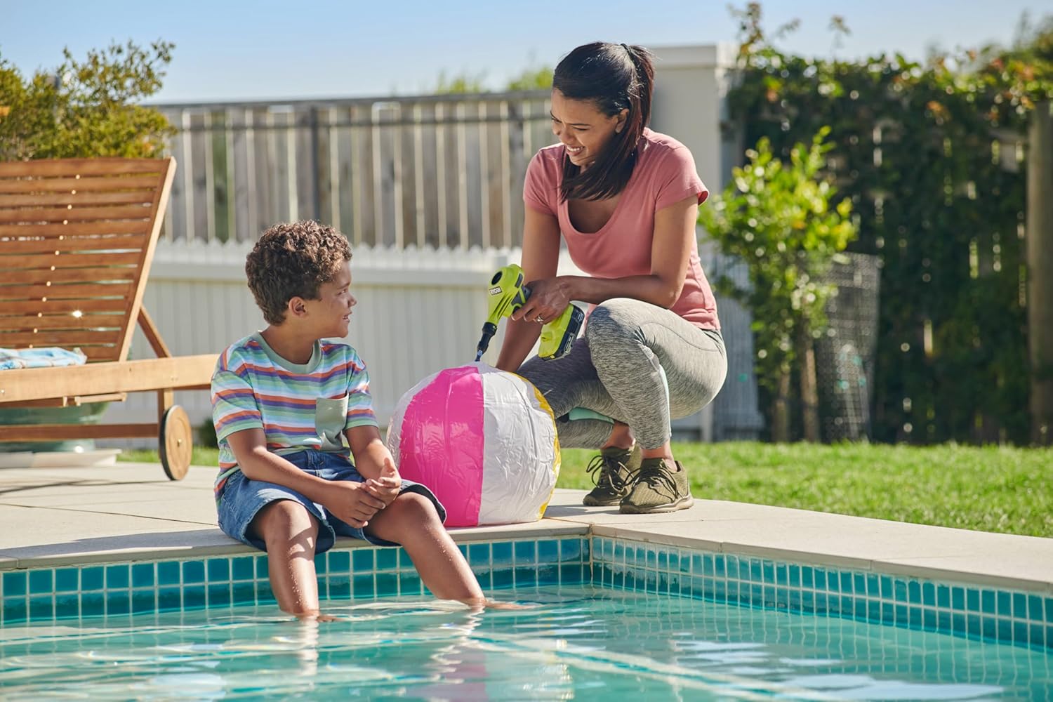 Ryobi Gonfiatore Sgonfiatore Senza Fili 18V ONE+ 250 L/min - immagine 8