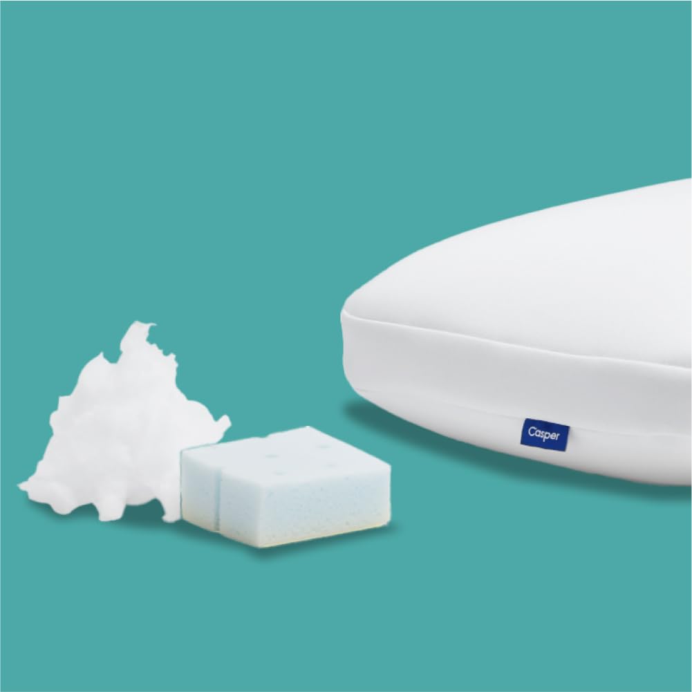 Casper Sleep Hybrid - Cuscino standard, colore: bianco