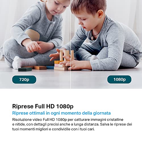 Tapo C200C Telecamera Wi-Fi Interno FHD 360° - immagine 3