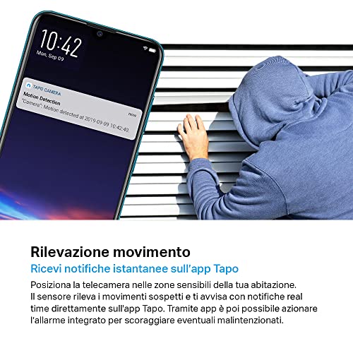 Tapo C200C Telecamera Wi-Fi Interno FHD 360° - immagine 4