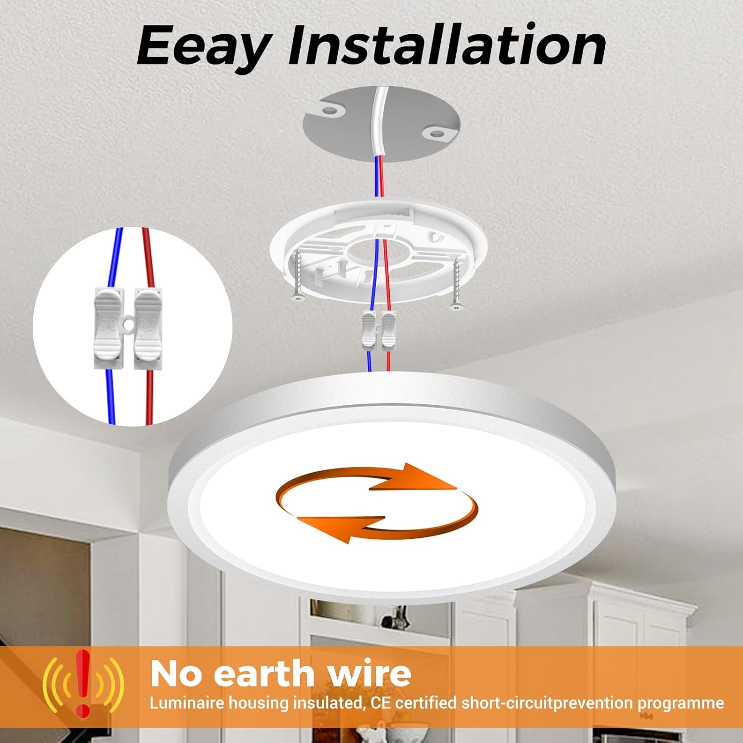 Slochi Plafoniera LED Soffitto 15W [2 Pezzi] Ø18CM - immagine 5