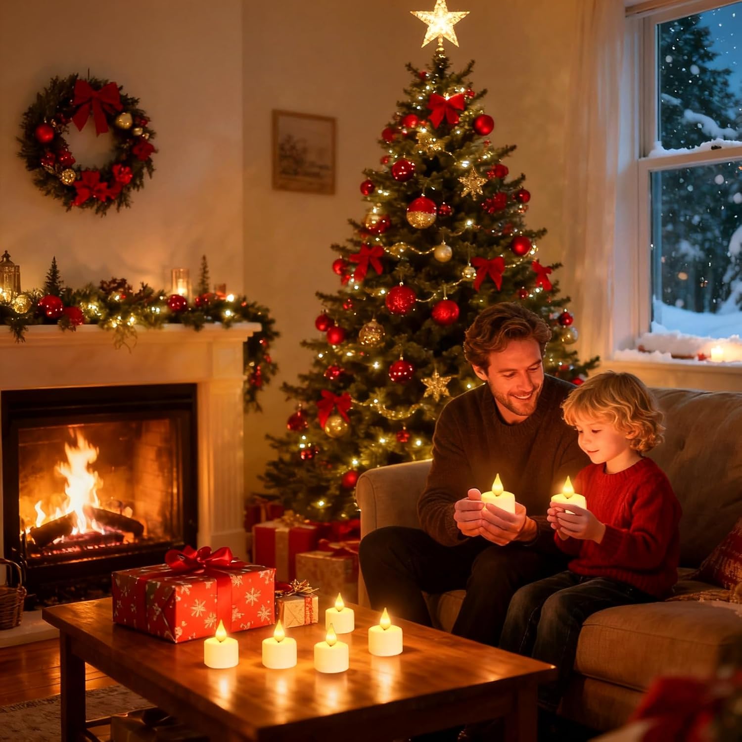 Zaiyw Lumini Ricaricabili LED con Timer, 12 Pezzi - immagine 5