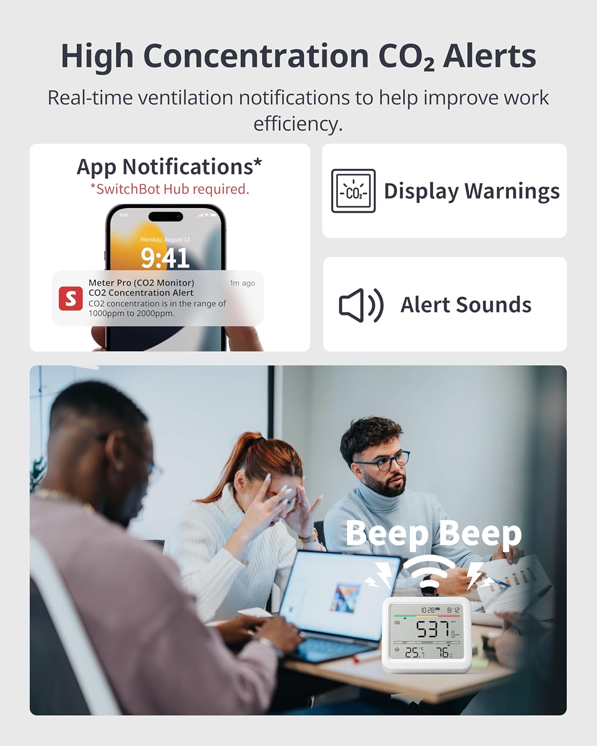 Switchbot Rilevatore di CO2 e Termometro Ambiente - immagine 5