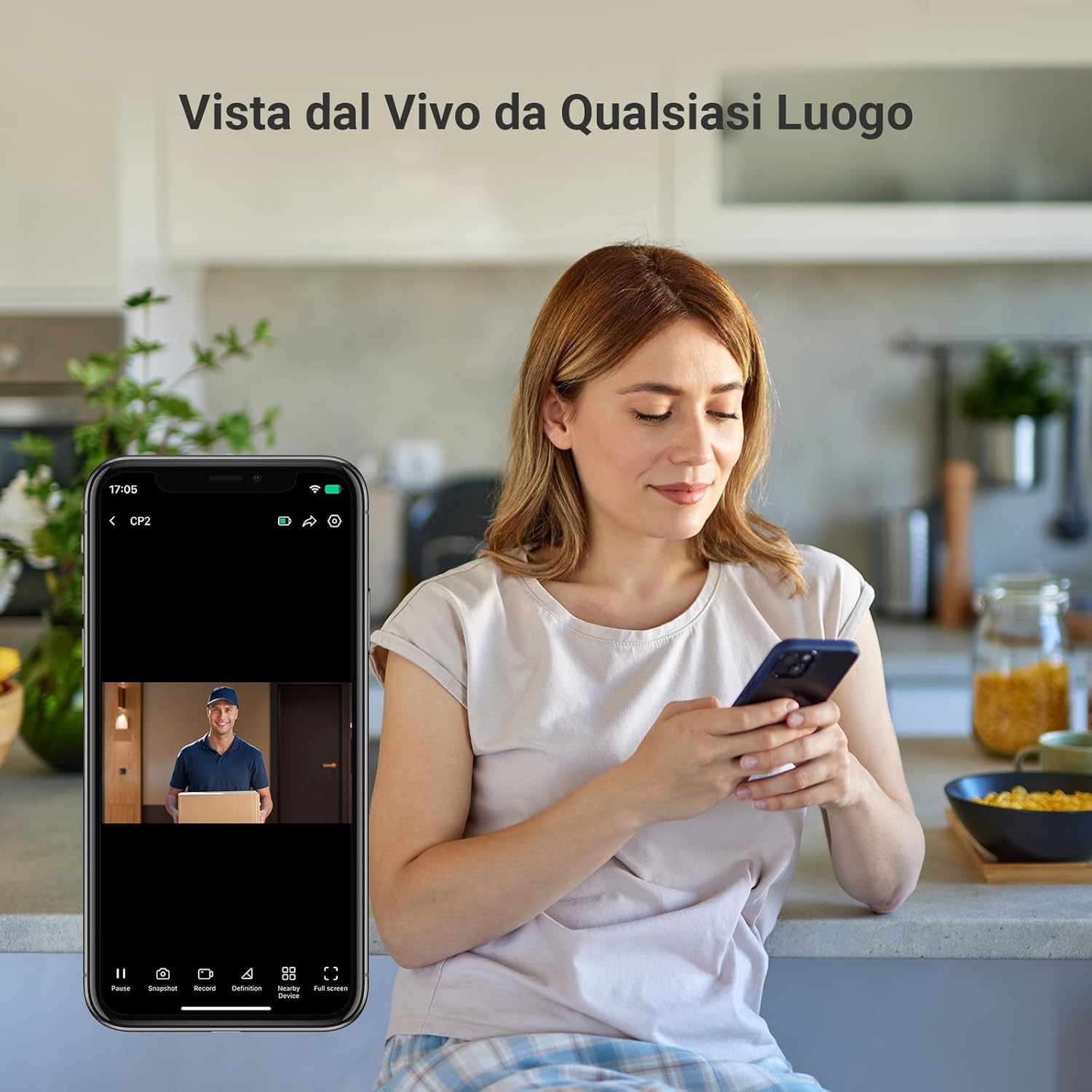 EZVIZ CP2 Spioncino Digitale a Batteria 1080P, Argento - immagine 2