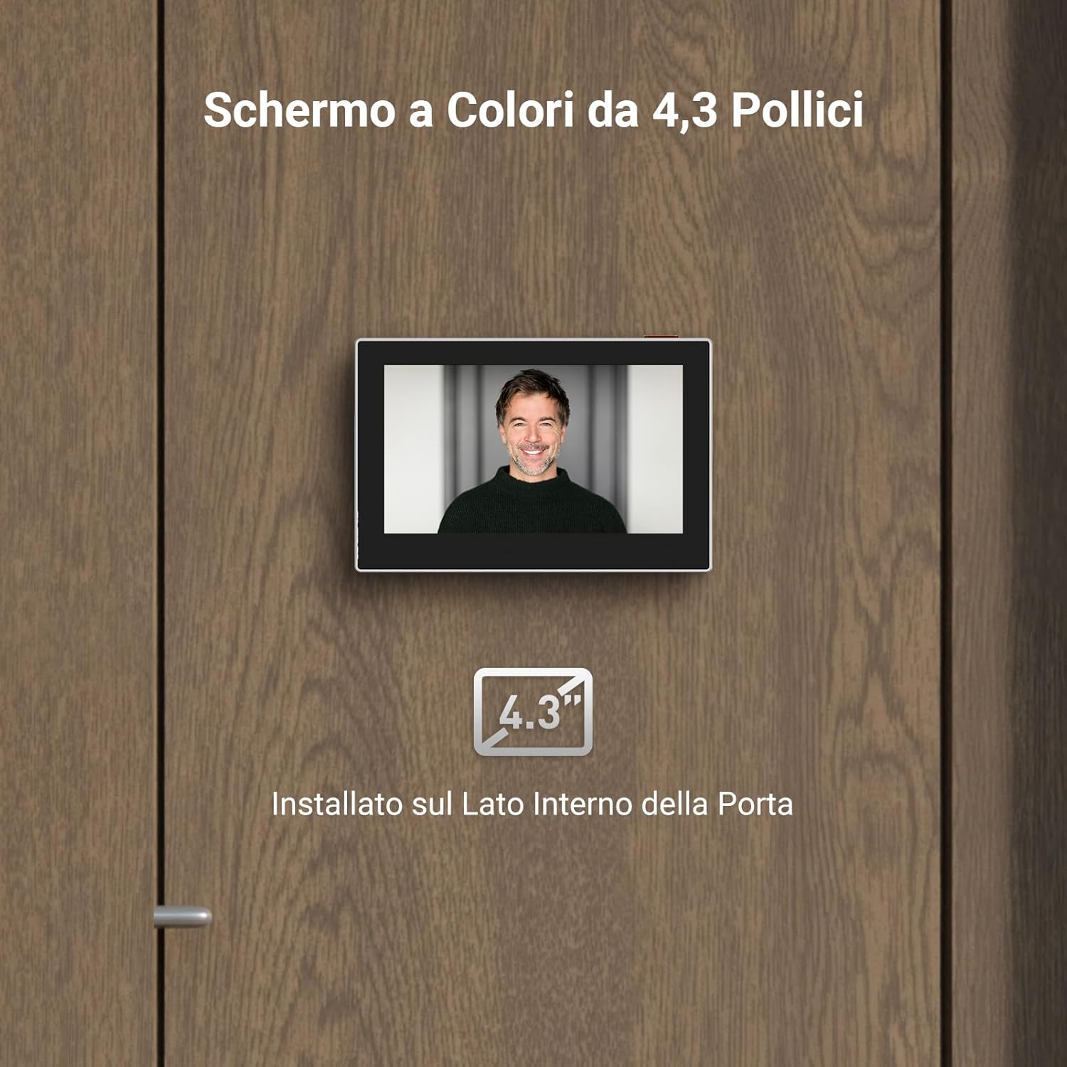 EZVIZ CP2 Spioncino Digitale a Batteria 1080P, Argento - immagine 3