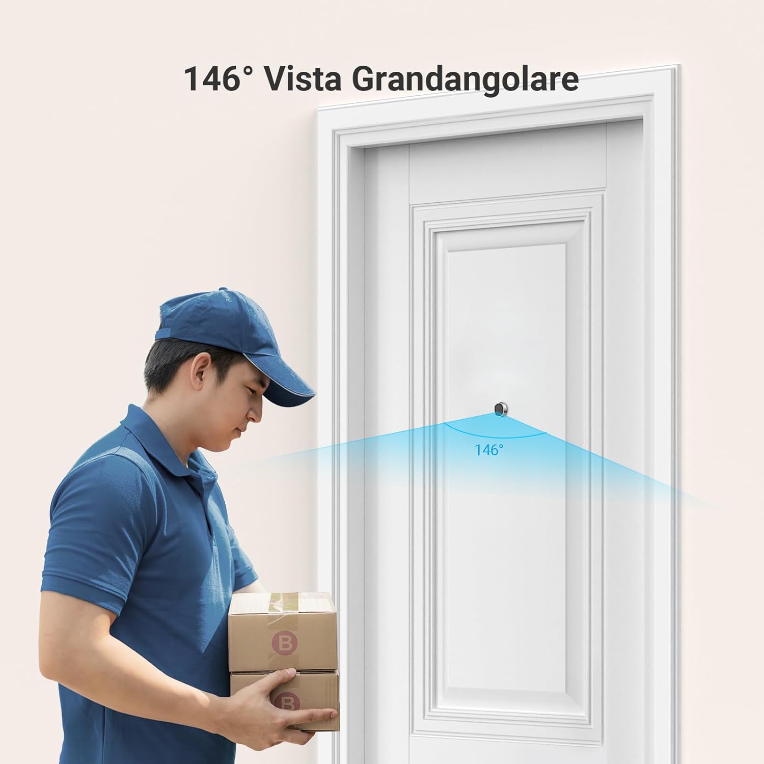 EZVIZ CP2 Spioncino Digitale a Batteria 1080P, Argento - immagine 4