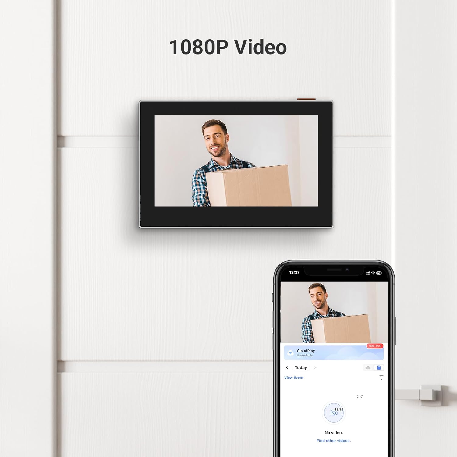 EZVIZ CP2 Spioncino Digitale a Batteria 1080P, Argento - immagine 5