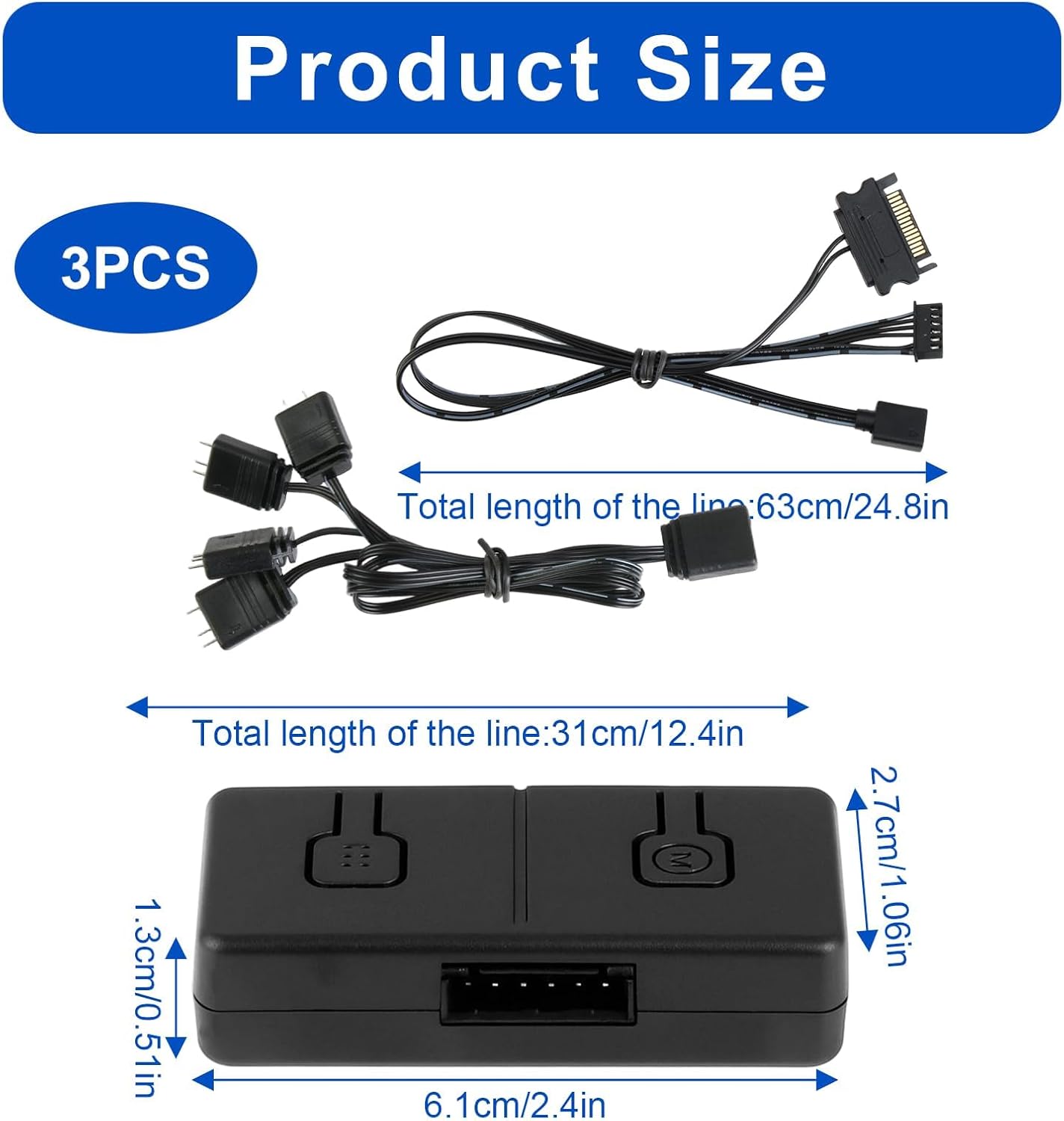 Convertitore RGB 12V a 5V ARGB Transfer Hub - immagine 6