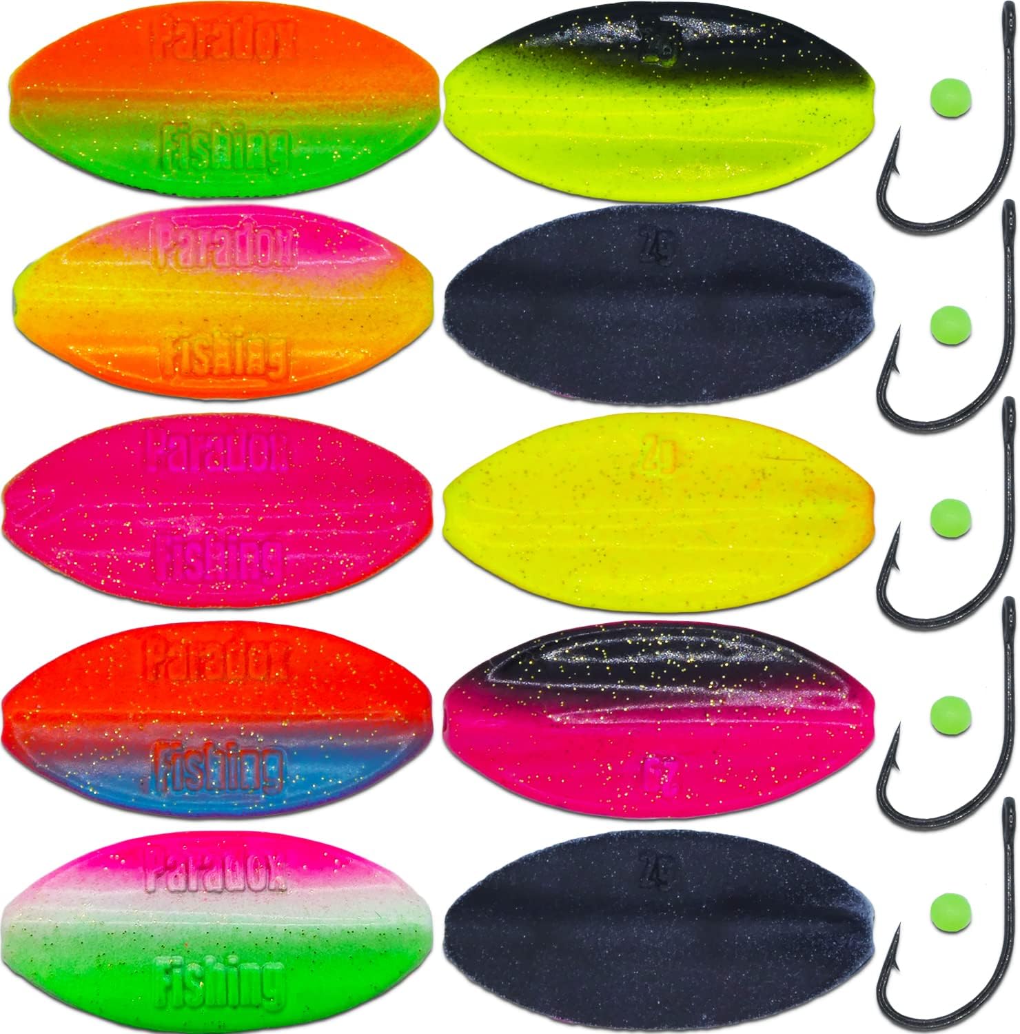 Set di 5 frecce di passaggio da 2,0 g/3,5 g, Wing Inline Spoon, esche ...