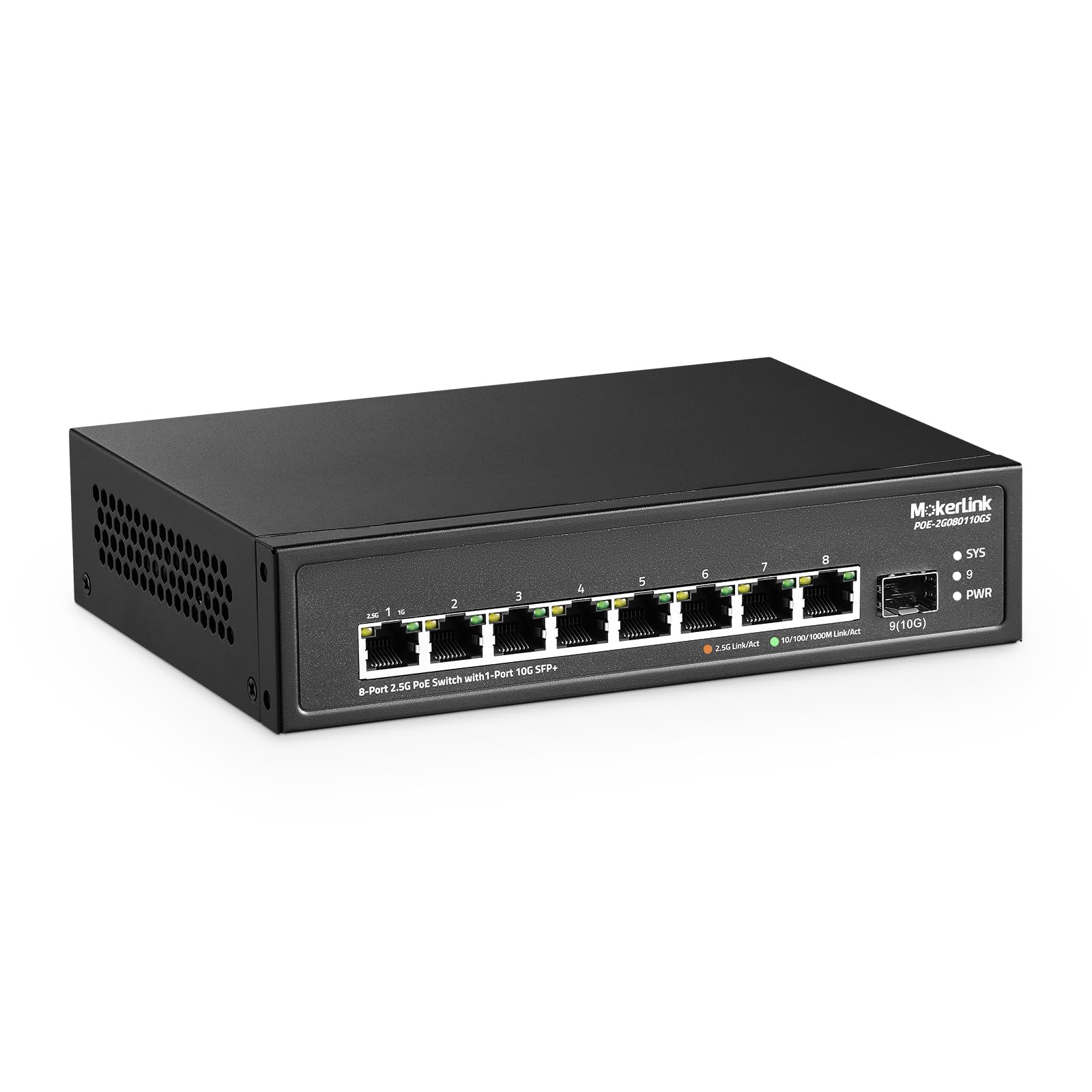 Mokerlink Switch PoE 8 Porte 2.5G con SFP+ 10G