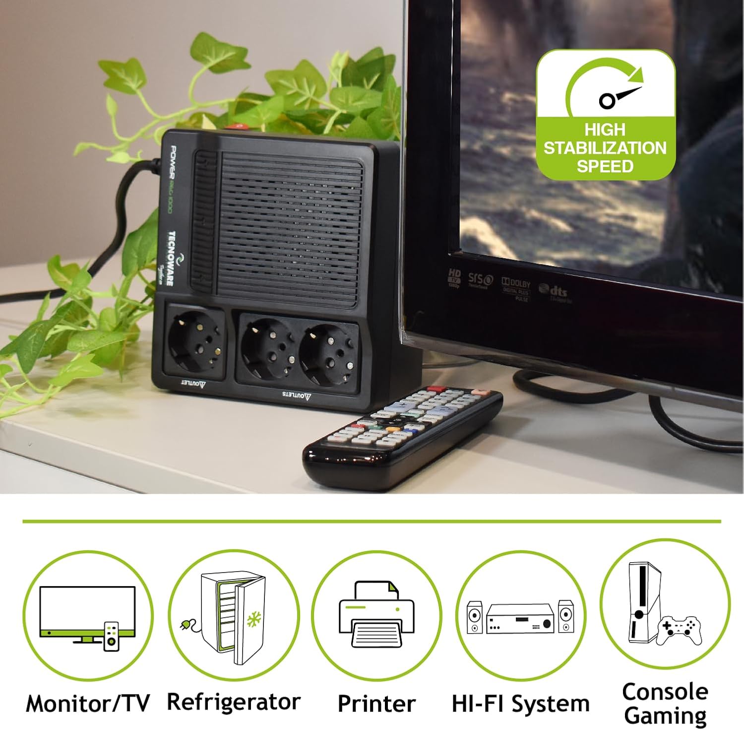 Tecnoware Stabilizzatore di Tensione 1000VA - immagine 4