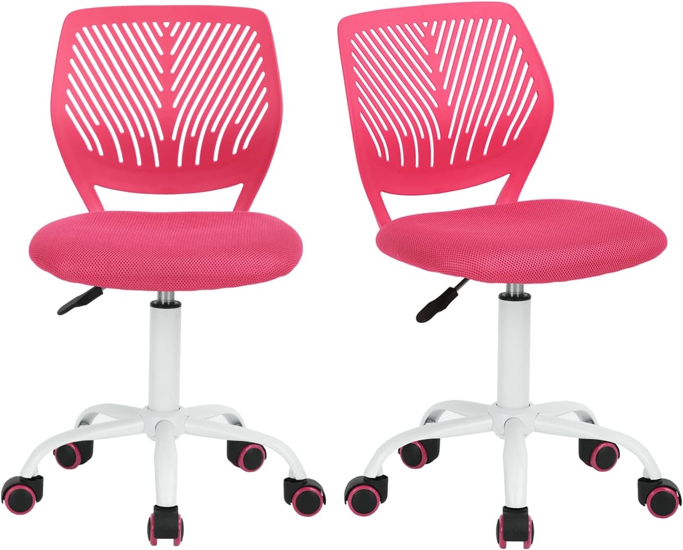 Furniturer FR Rosa Carnation - Scrivania da Ufficio Set 2