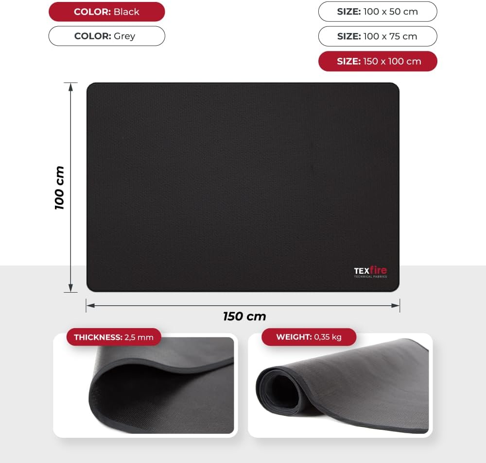 TEXFIRE - Tappeto Ignifugo per Barbecue e Griglia - immagine 2