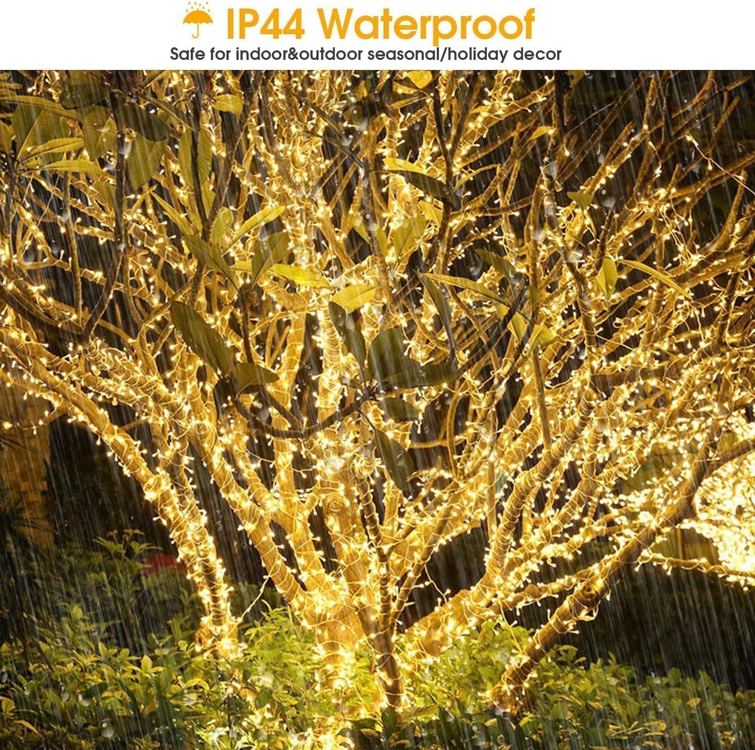 Elegear Luci Natale Esterno 10 Metri 100 LED - immagine 2