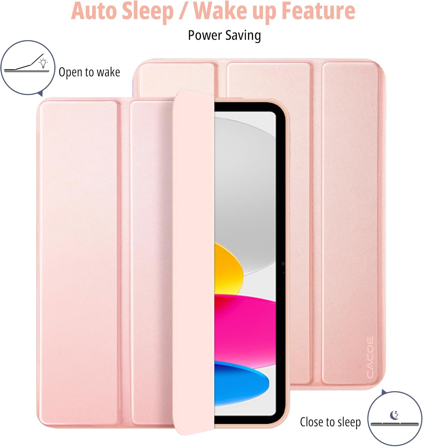 Cacoe Custodia Ultra Sottile con Portapenne, Oro Rosa - immagine 6