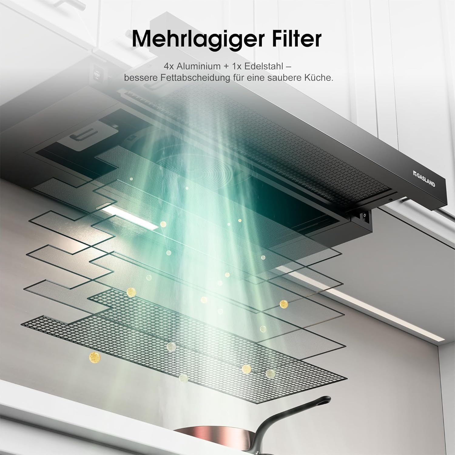 Gasland BR60BP Cappa Aspirante 60cm Nera - immagine 2