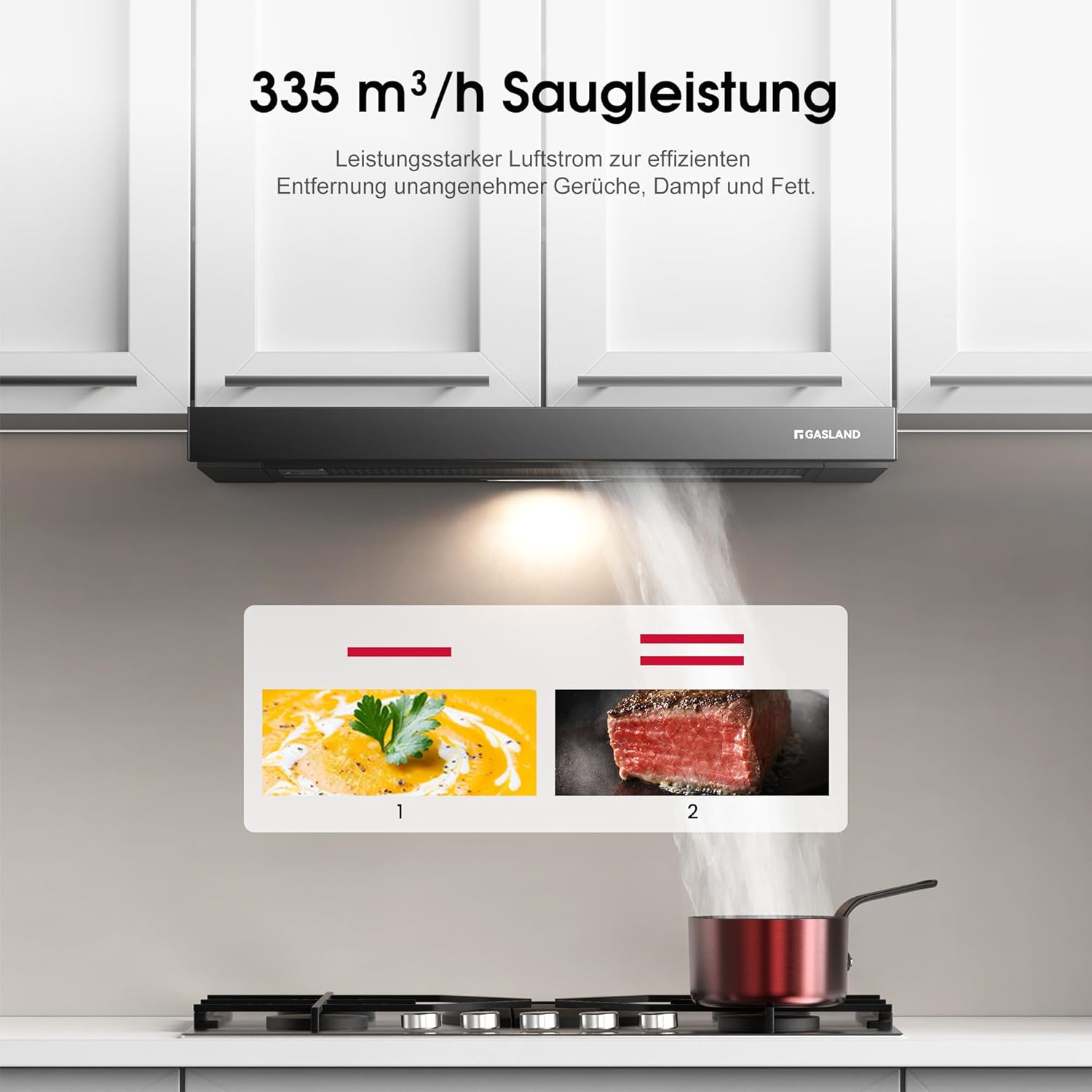 Gasland BR60BP Cappa Aspirante 60cm Nera - immagine 6