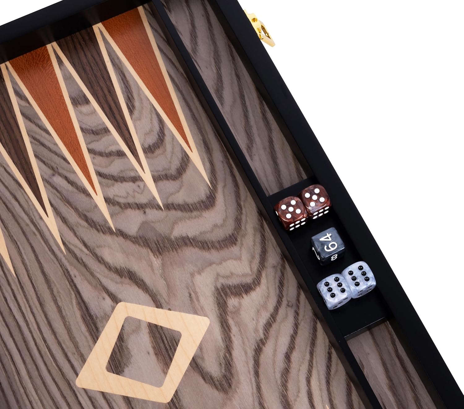 Engelhart Backgammon Deluxe 18 Pollici, Grigio - immagine 6