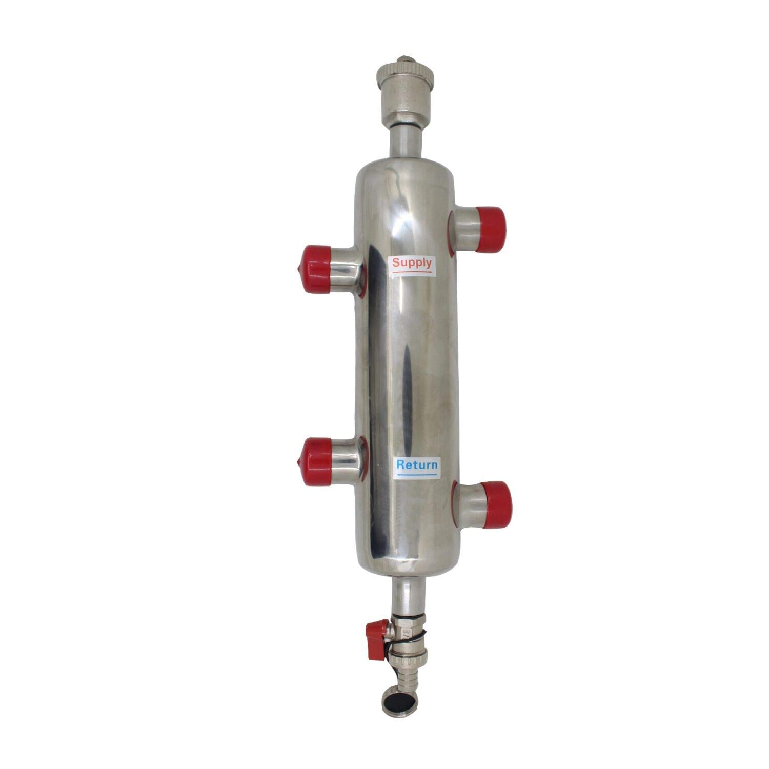 ROOwarMer Separatore Compensatore Idraulico Inox 3/4 pollice