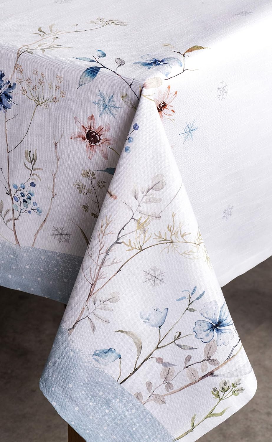 Maison D' Hermine Ice Florals - Tovaglia 100% Cotone - immagine 3
