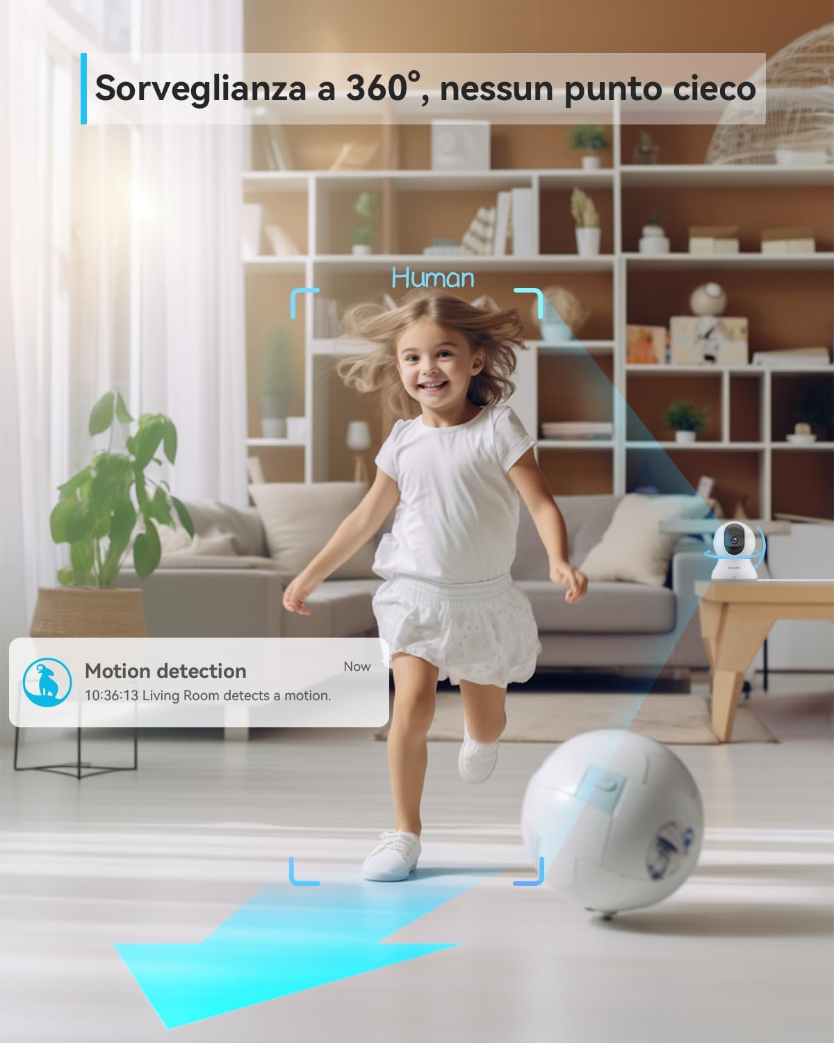 Blurams Telecamera Wi-Fi Interno 2K (Kit da 2) - immagine 4