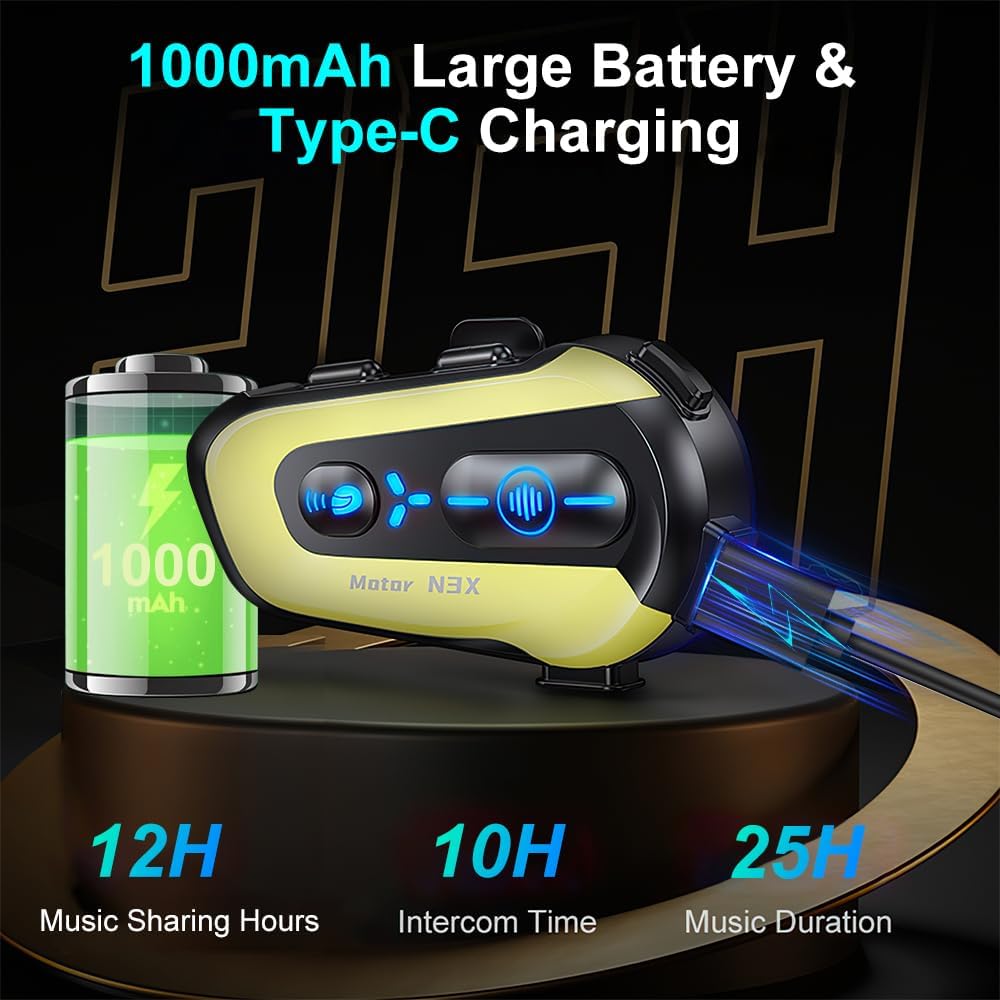 Obest Interfono Moto Bluetooth 5.4 300m - immagine 6