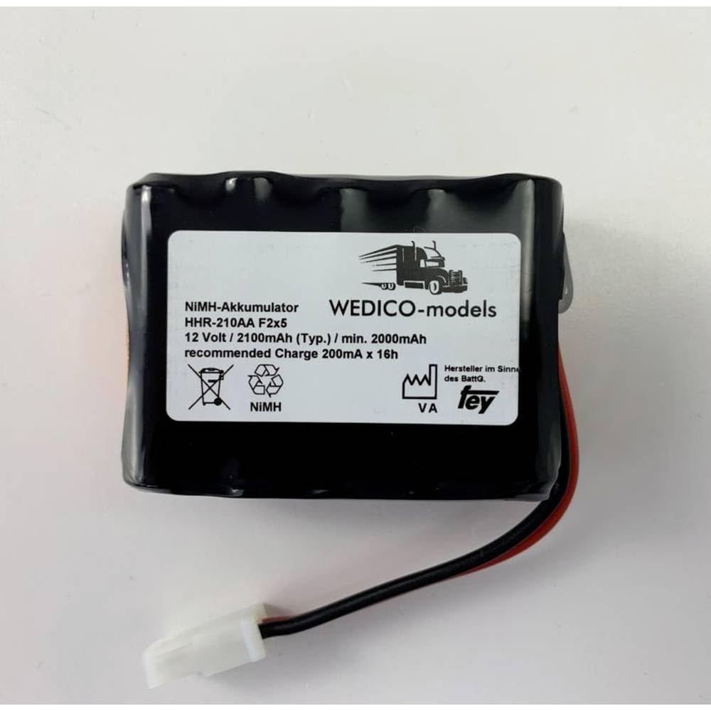 WEDICO-models Batteria per modellismo (NiMh) 12 V 2100 mAh AMP