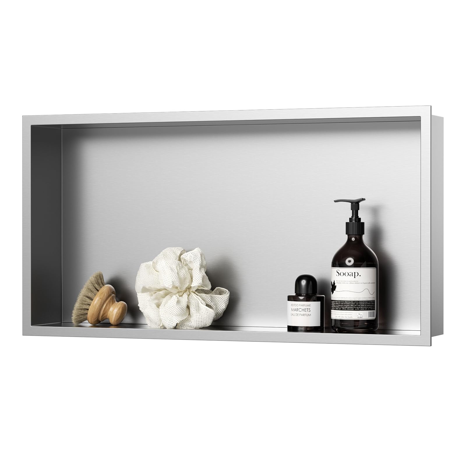 Keokbon Nicchia Doccia Inox 63x33x10cm Nano Argento