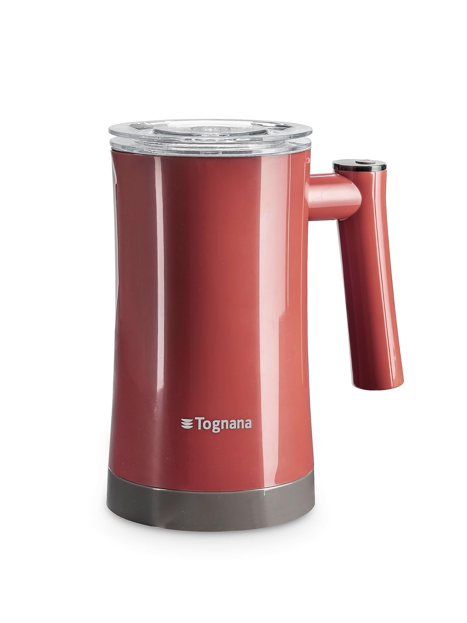 Tognana Iridea, montalatte elettrico 350 ml, plastica termoisolante, rosso mela