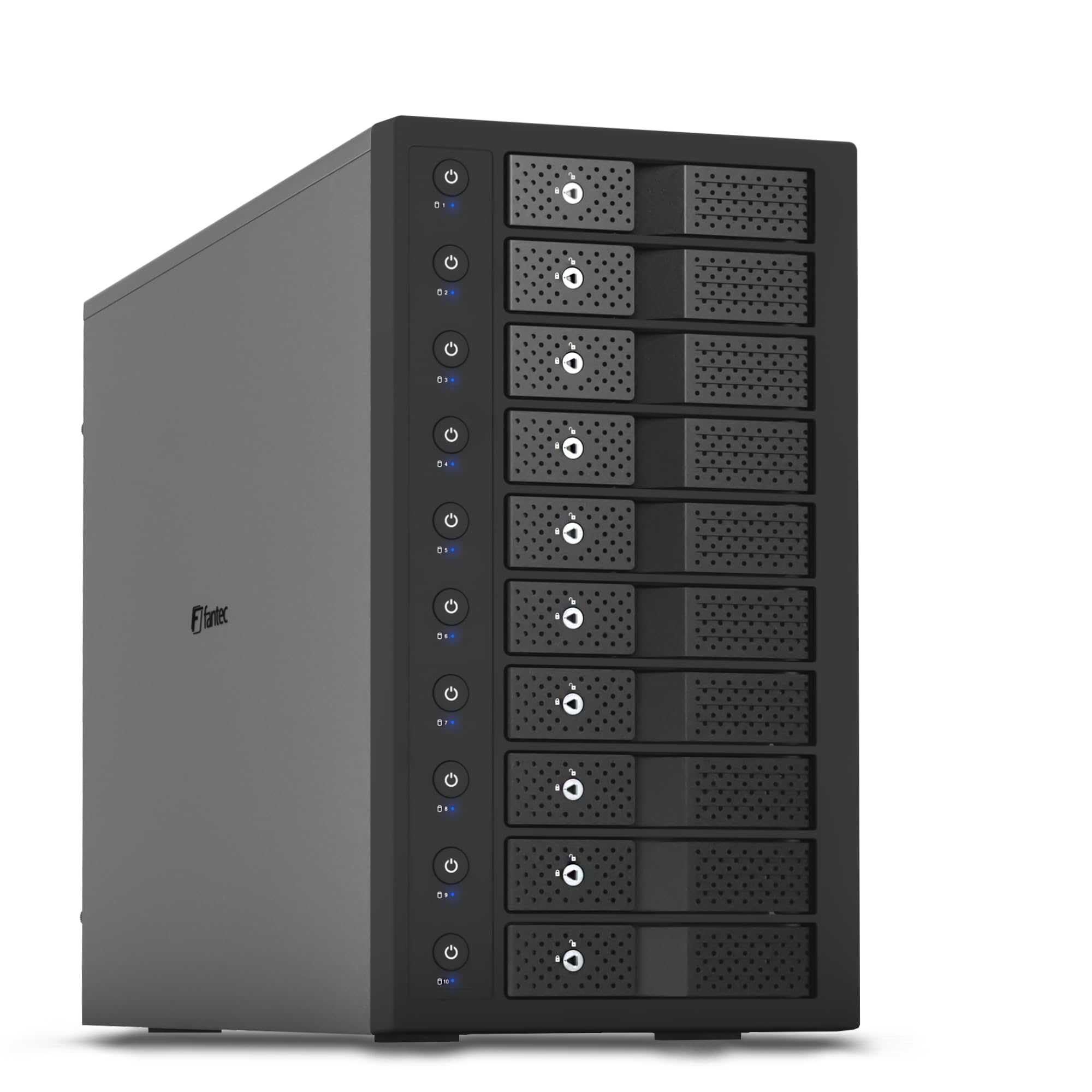 Fantec 10x USB3.2 Gen2 Docking Station Hard Disk 10G, Nero
