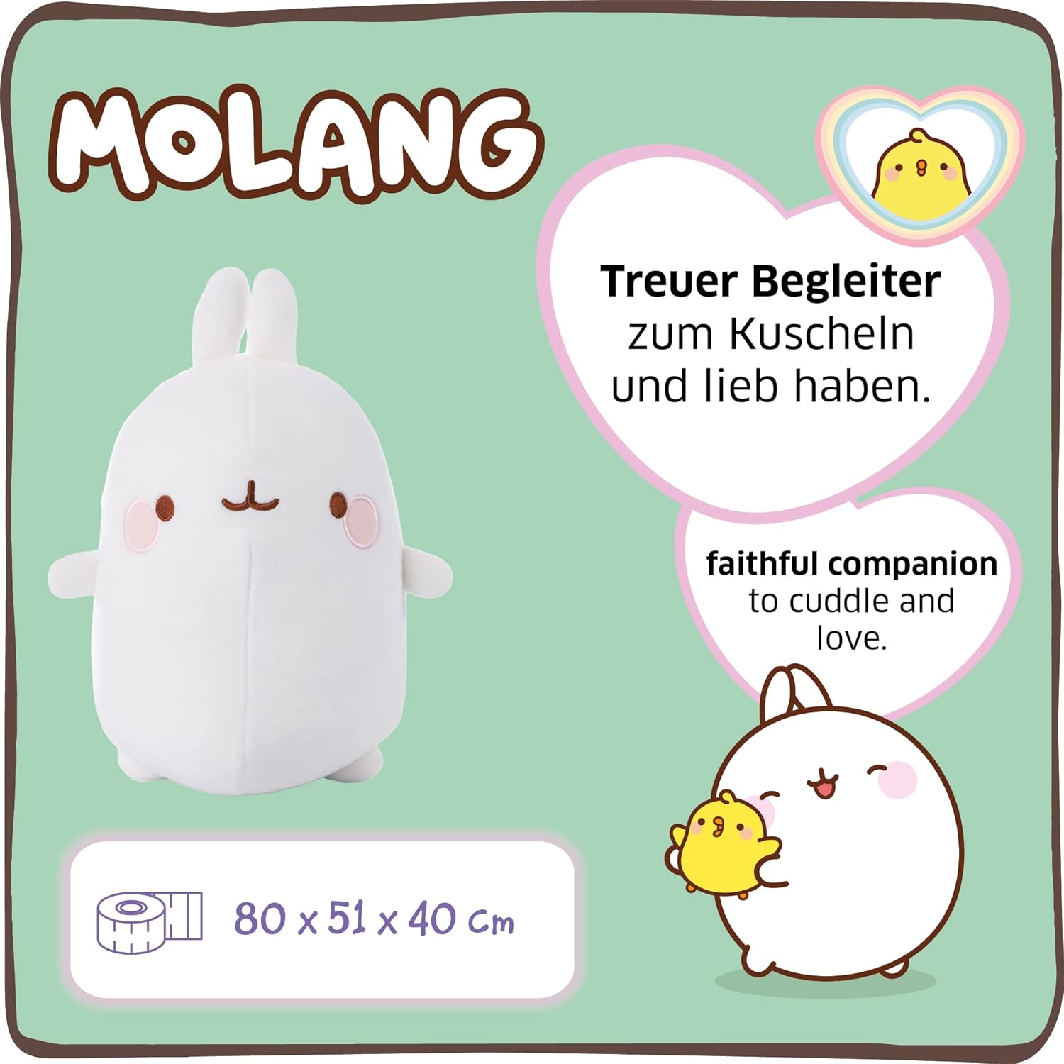 Peluche Molang 80 cm - immagine 3