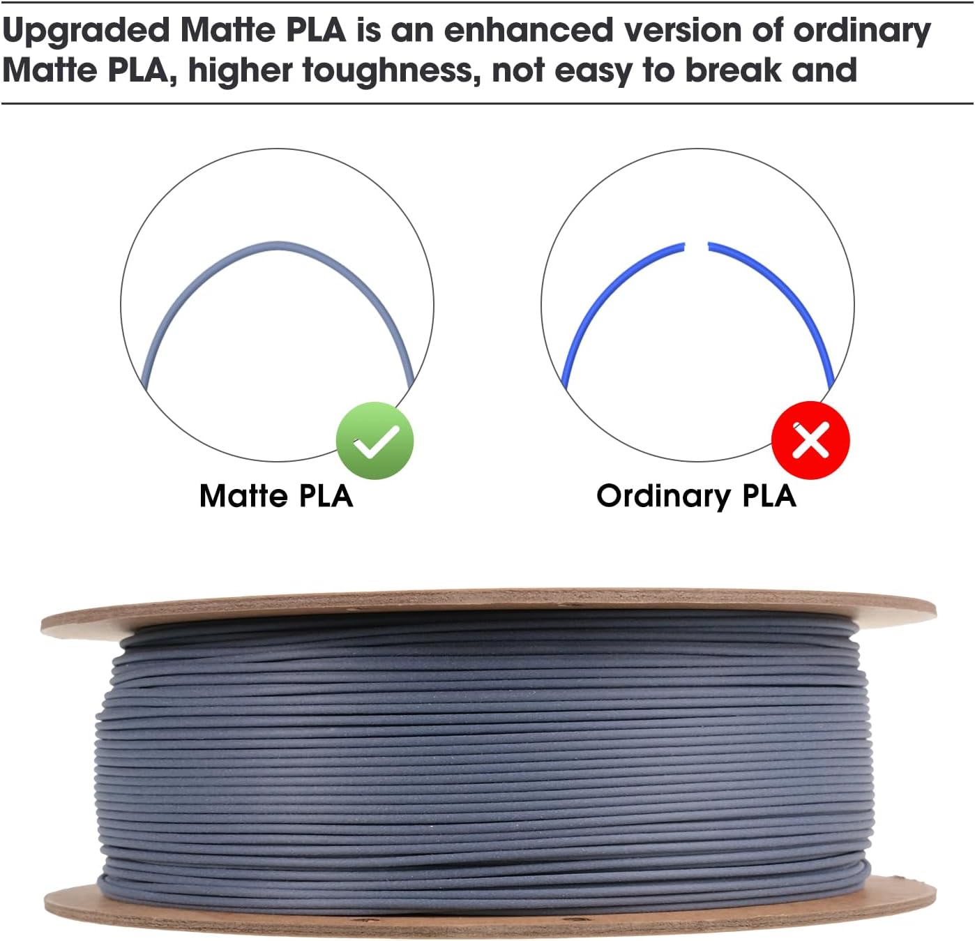 Esun Filamento PLA Opaco Aggiornato 1.75mm 1kg - immagine 3