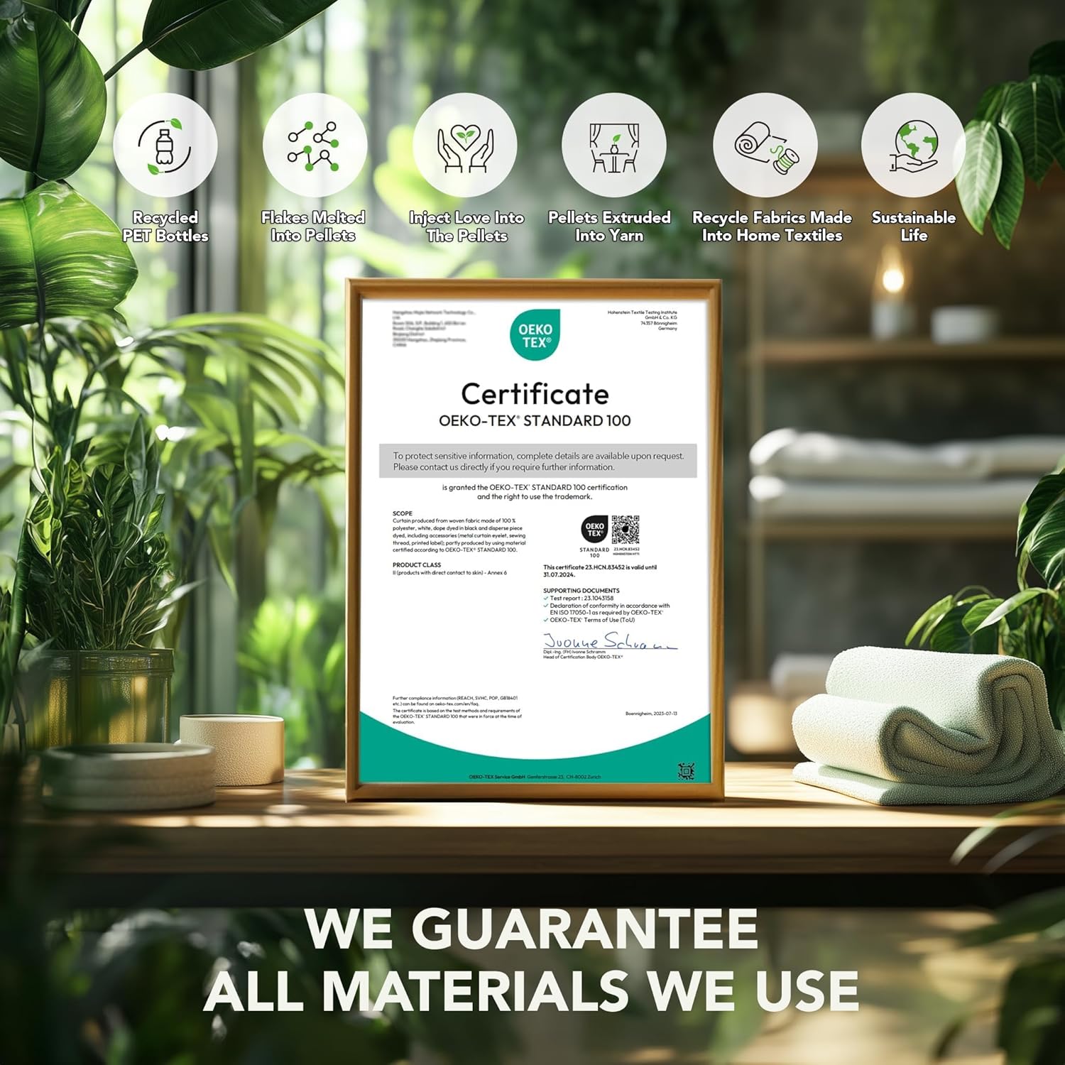 Deconovo Tende Oscuranti Termiche 140x260cm - 2 Pezzi, Grigio - immagine 3