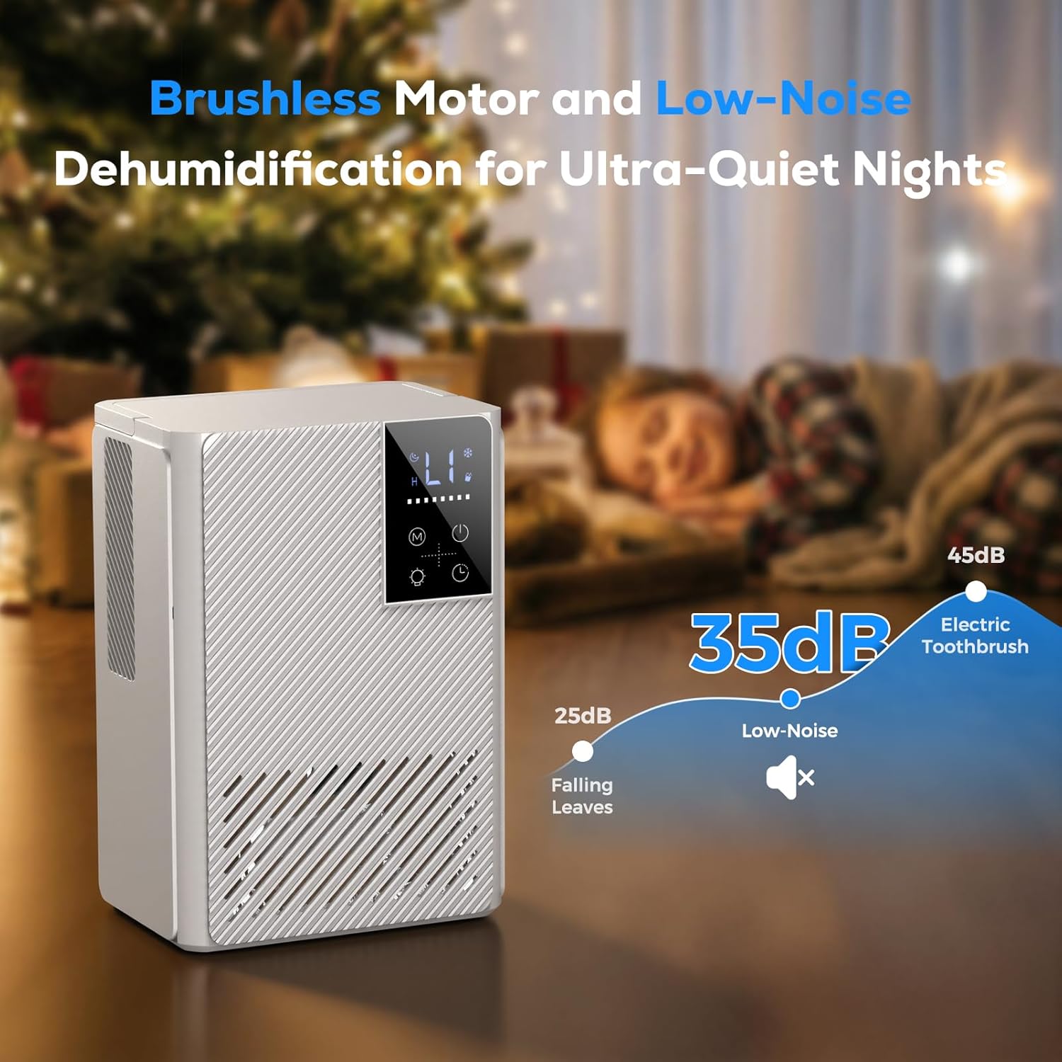 Deumidificatore 2500ML Silenzioso con Comandi Touch - immagine 5