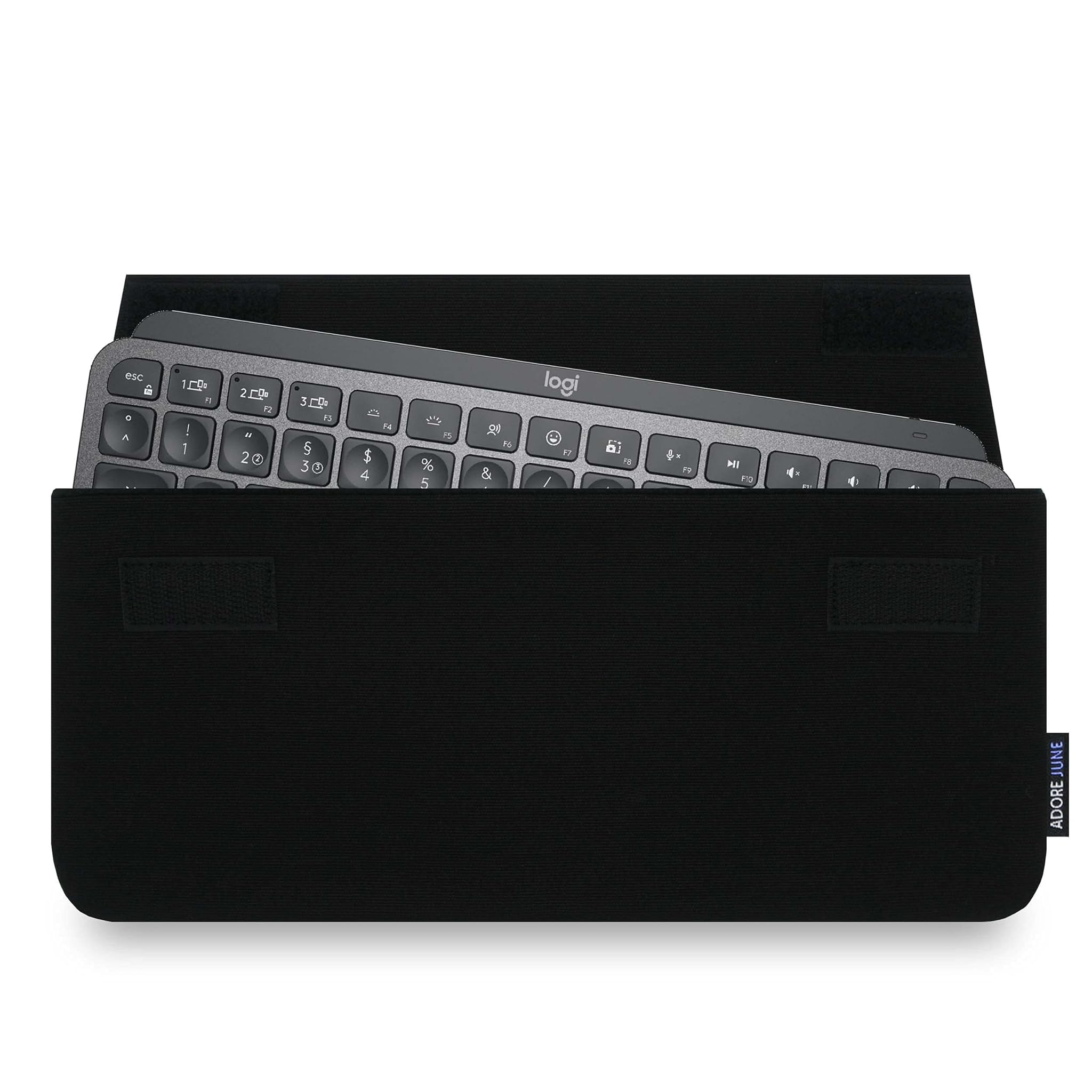 Adore June Keeb Custodia per Logitech MX Keys Mini, Nero