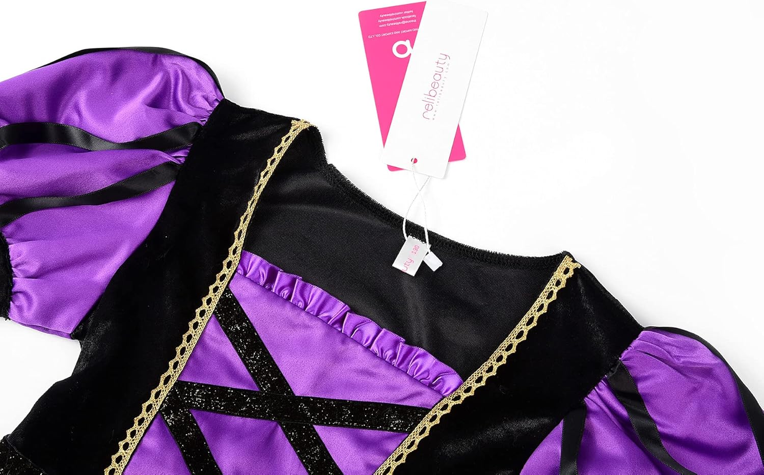 ReliBeauty Costume Vestito Strega Bambina con Cappello - immagine 4