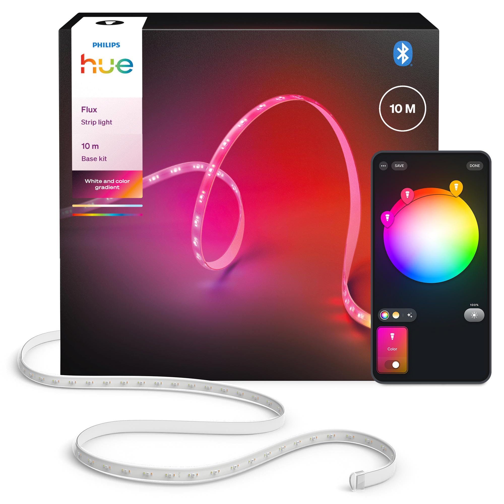 Hue Flux Striscia LED 10 metri, 2.000 lm